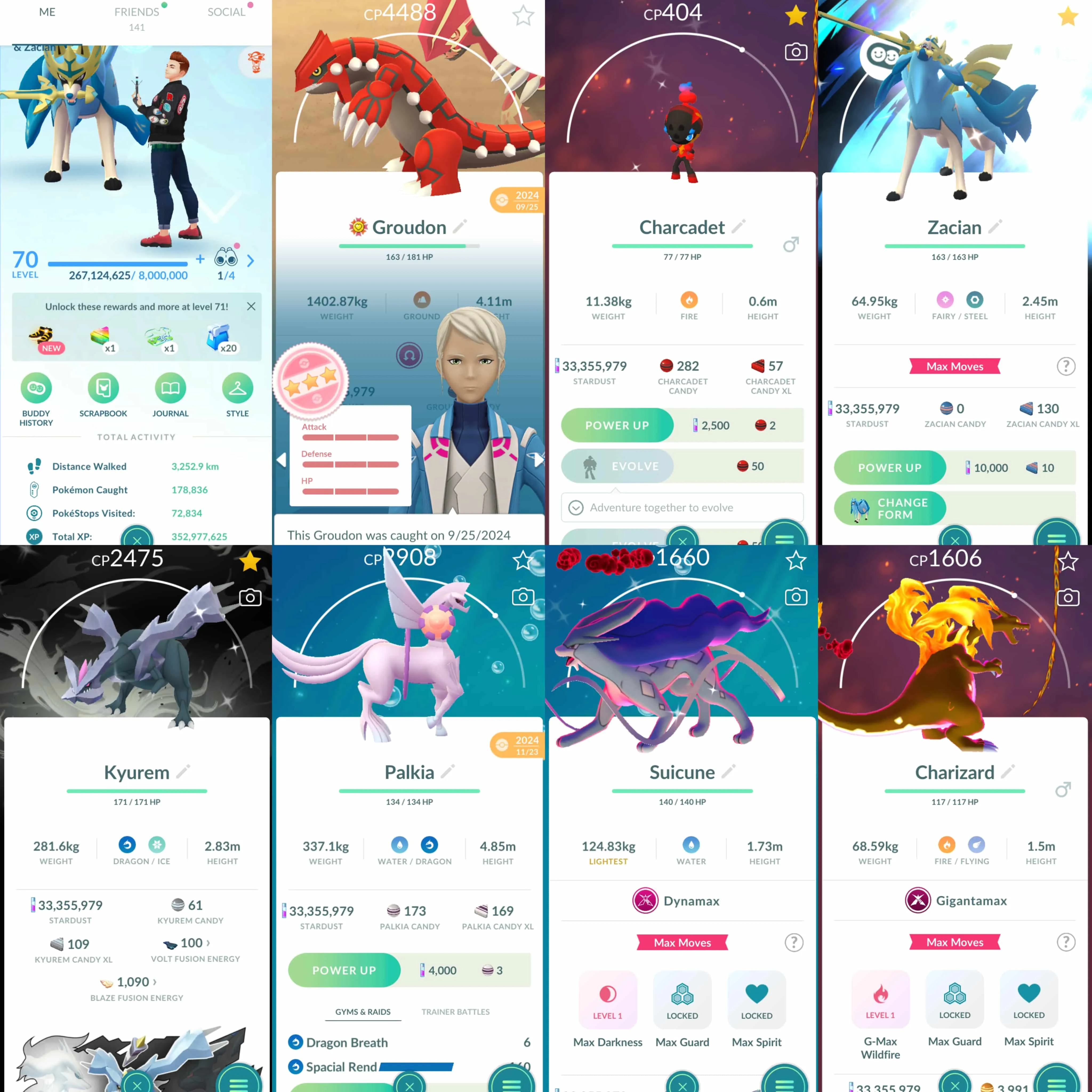 1800 Level 70 Legacy 50 Shiny Zacian Crowned Sword BG Shiny Zamazenta (Can change form) Shiny Charcadet Shiny Kyurem BG Shiny DMax Suicune Shiny DMax Moltres Shiny Lucky DMax Raikou Shiny Ponyta Rare BG Shiny Mega Latias