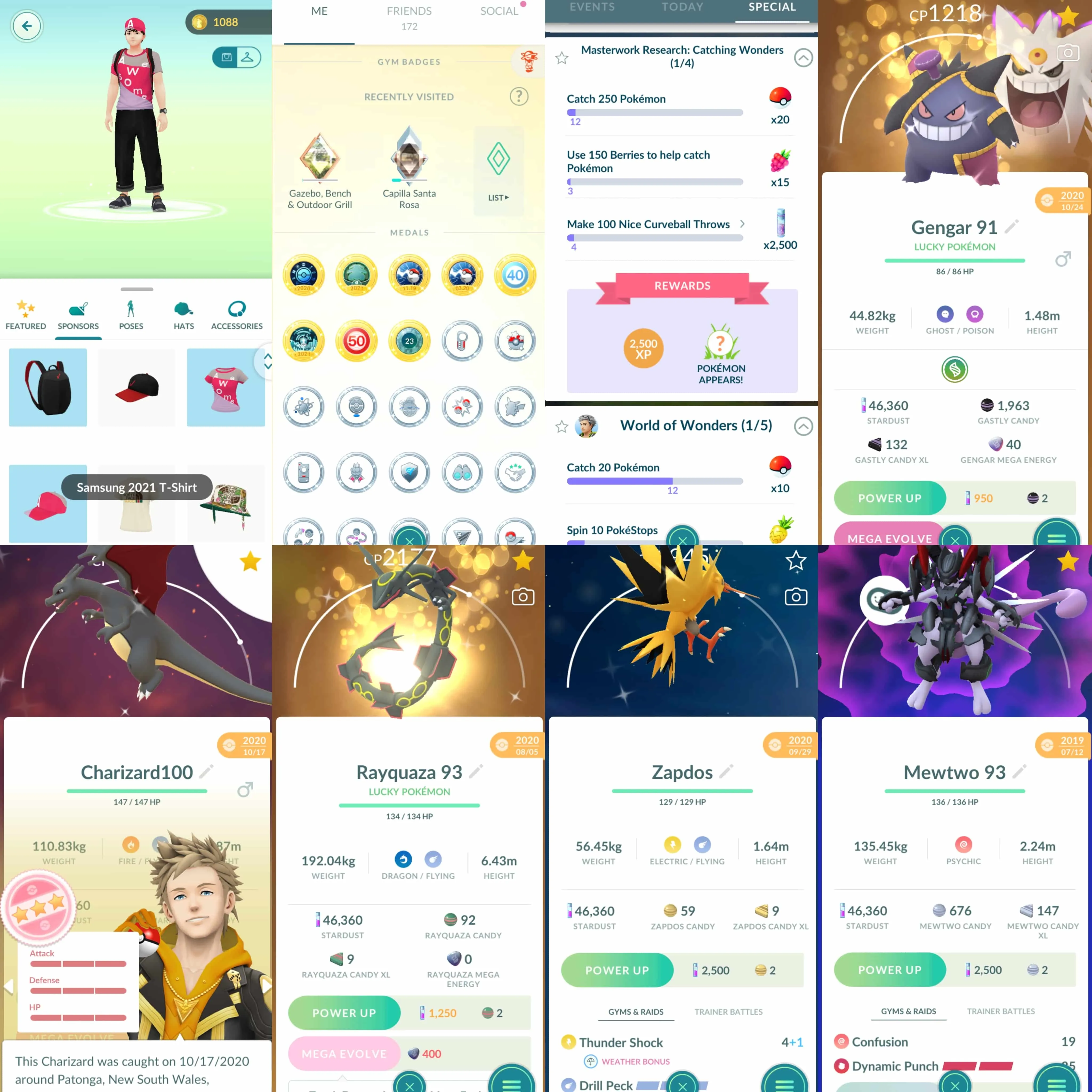1807 Level 70 2018 Legacy 50. Shiny Mew Shiny Mewtwo Armored Mewtwo x1 tradeable Clone Venusaur x1 tradeable Shundo Mega Charizard Shundo Mega Altaria Rayquaza100 Shadow Moltres100 Kyogre100 Lugia100 Giratina100-2 Cresselia100