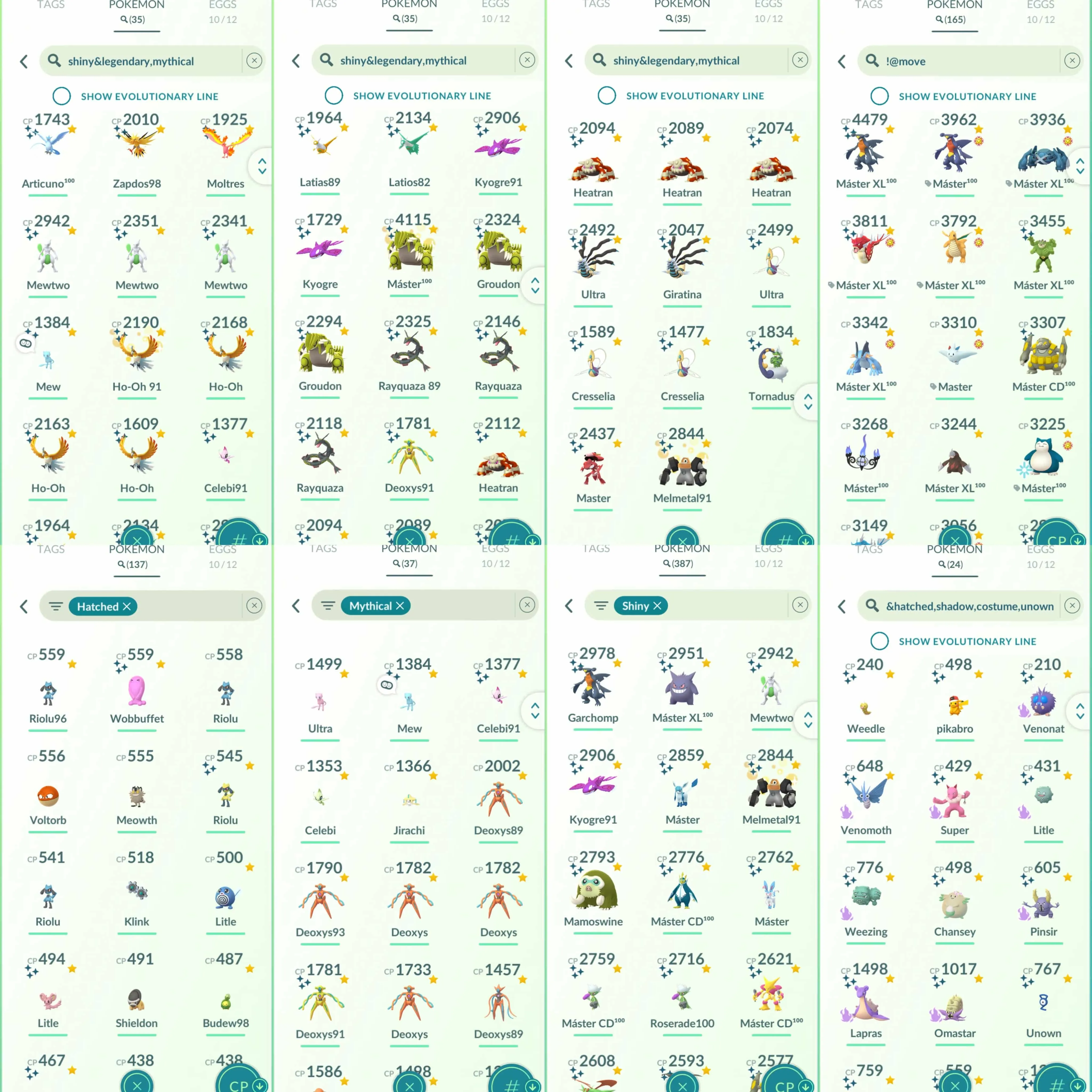 1810 Level 70 2019. Shiny Mew Shundo Groudon Shundo Articuno Shiny: Mewtwo, Rayquaza, Deoxys, Celebi, Latios, Latias, Kyogre, Groudon, Genesect, Melmetal, riolu, unown, shadow Lapras, shadow Pinsir, etc.