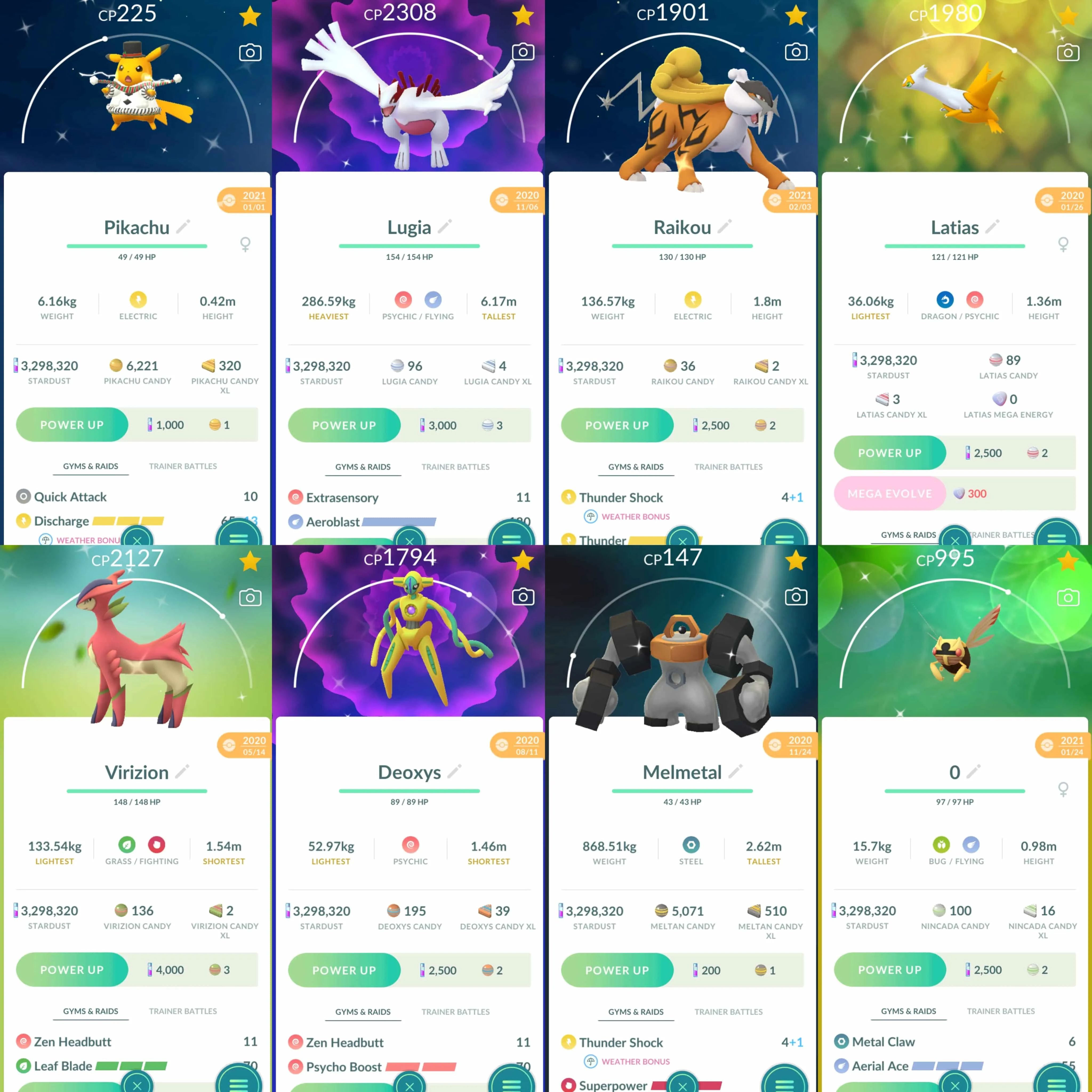1811 Level 70 2016. Armored Mewtwo x2 tradeable Shundo Mega Charizard Shundo Mega Altaria Shiny Celebi Shiny Mega Gengar Shiny: Lugia, Deoxys, Latias, Latios, Dakrai, Meltan, Melmetal, Raikou, etc.