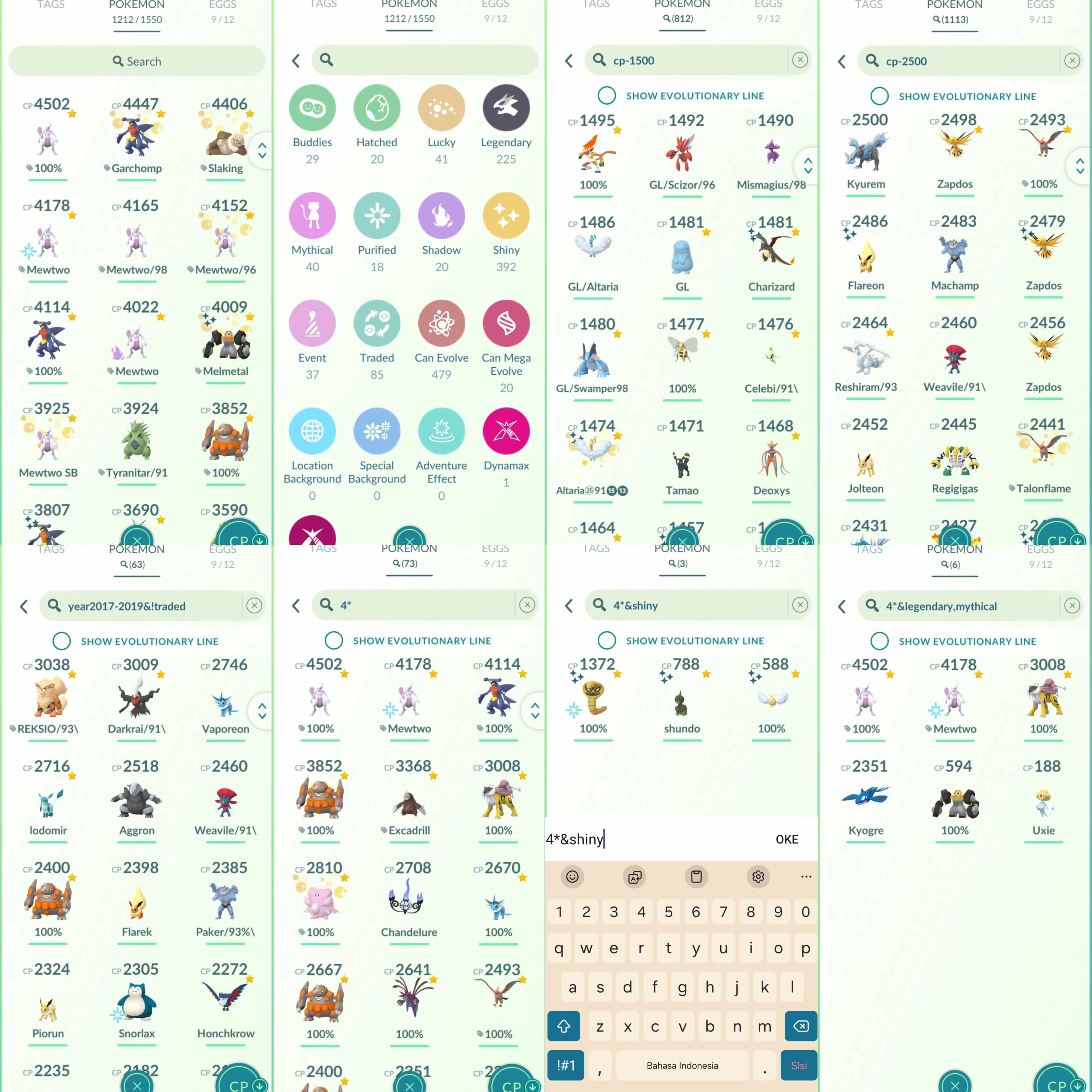 1814 Level 70 2016. Shiny Mew Shiny Celebi Shiny Mewtwo Shiny Rayquaza Mewtwo IV 100 x2 Raikou IV 100 Melmetal IV 100 Shiny: Deoxys, Lugia, Ho-Oh, Latios, Groudon, Kyogre, Dialga, Regigigas, Giratina, Sylveon, Gastly, Garchomp, etc.