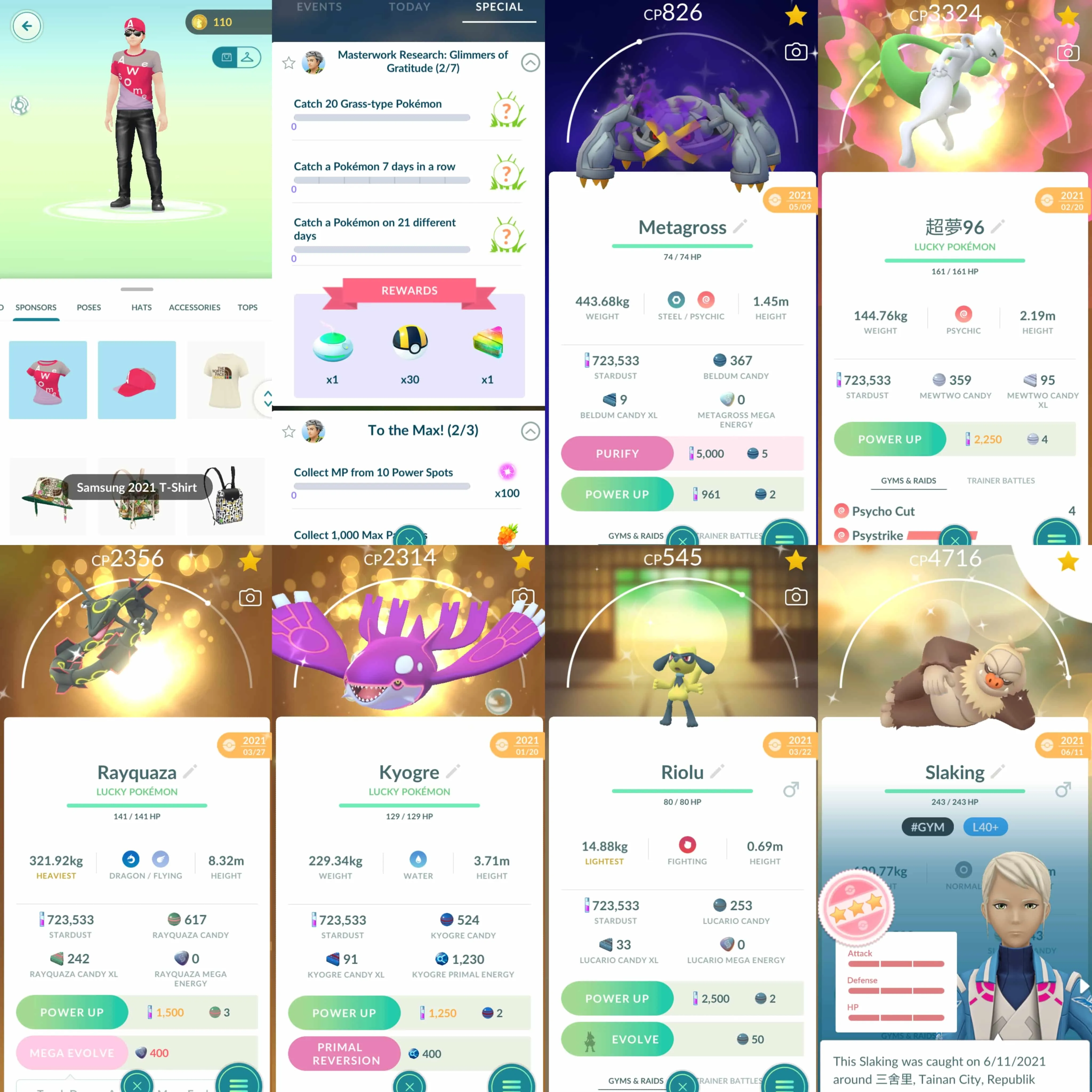 1816 Level 70 2016.l Shiny Mew Shiny Celebi Shiny Shaymin Quest Mewtwo100 Shiny Mewtwo IV 96 Lucky Shiny Rayquaza Shiny Mega Charizard Shiny Primal Kyogre Shiny Shadow Metagross Shiny Darkrai