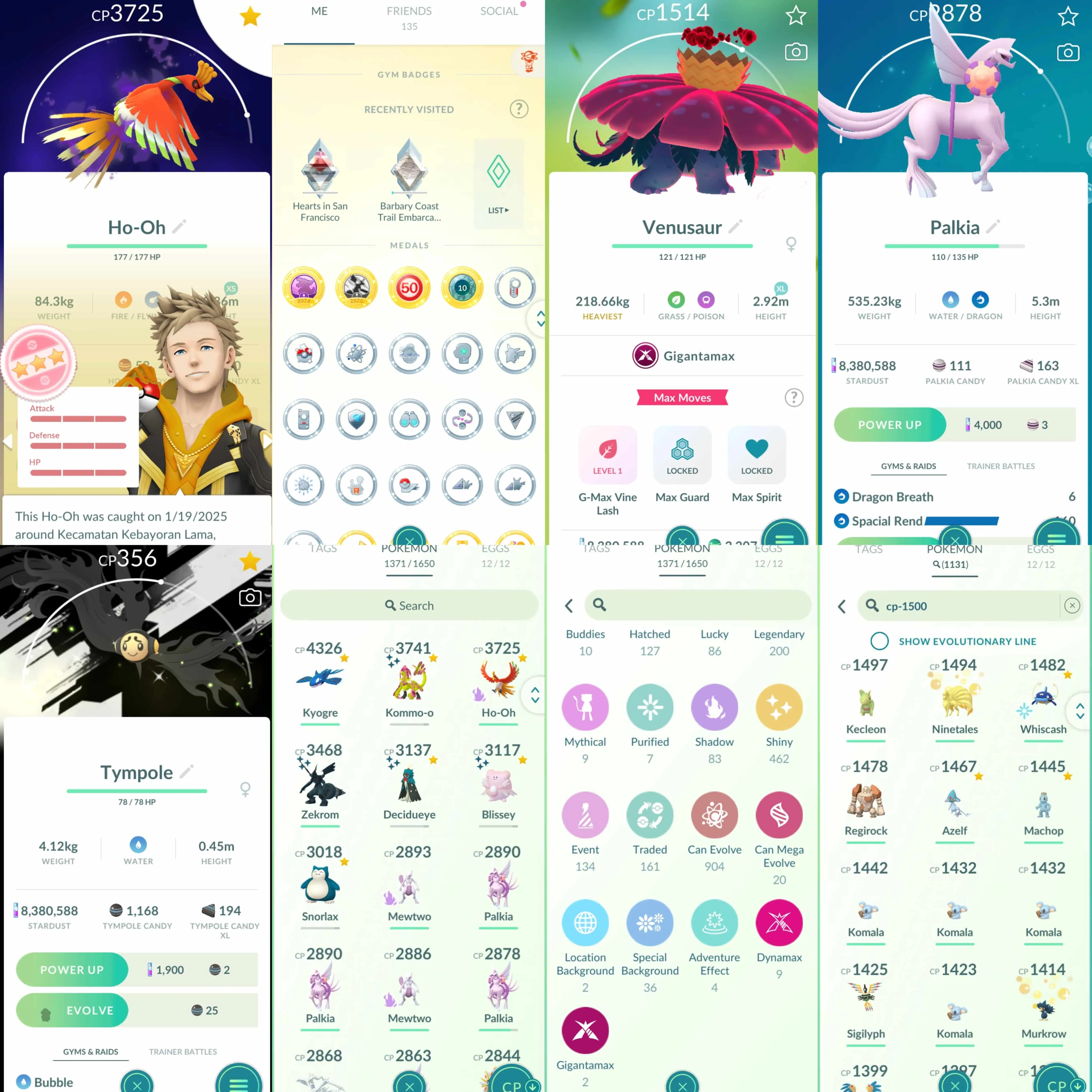1833 Level 70 Legacy 50. Shundo Mesprit x2 Shundo Blissey Shundo Kommo-o Shundo Decidueye Shiny Mega Gallade Shadow Ho-Oh 100 Purified Ho-Oh 100 Kyogre100 Mega Diancie Spacial Rend - Roar of Time Shiny Primal Kyogre Shiny Primal Groudon