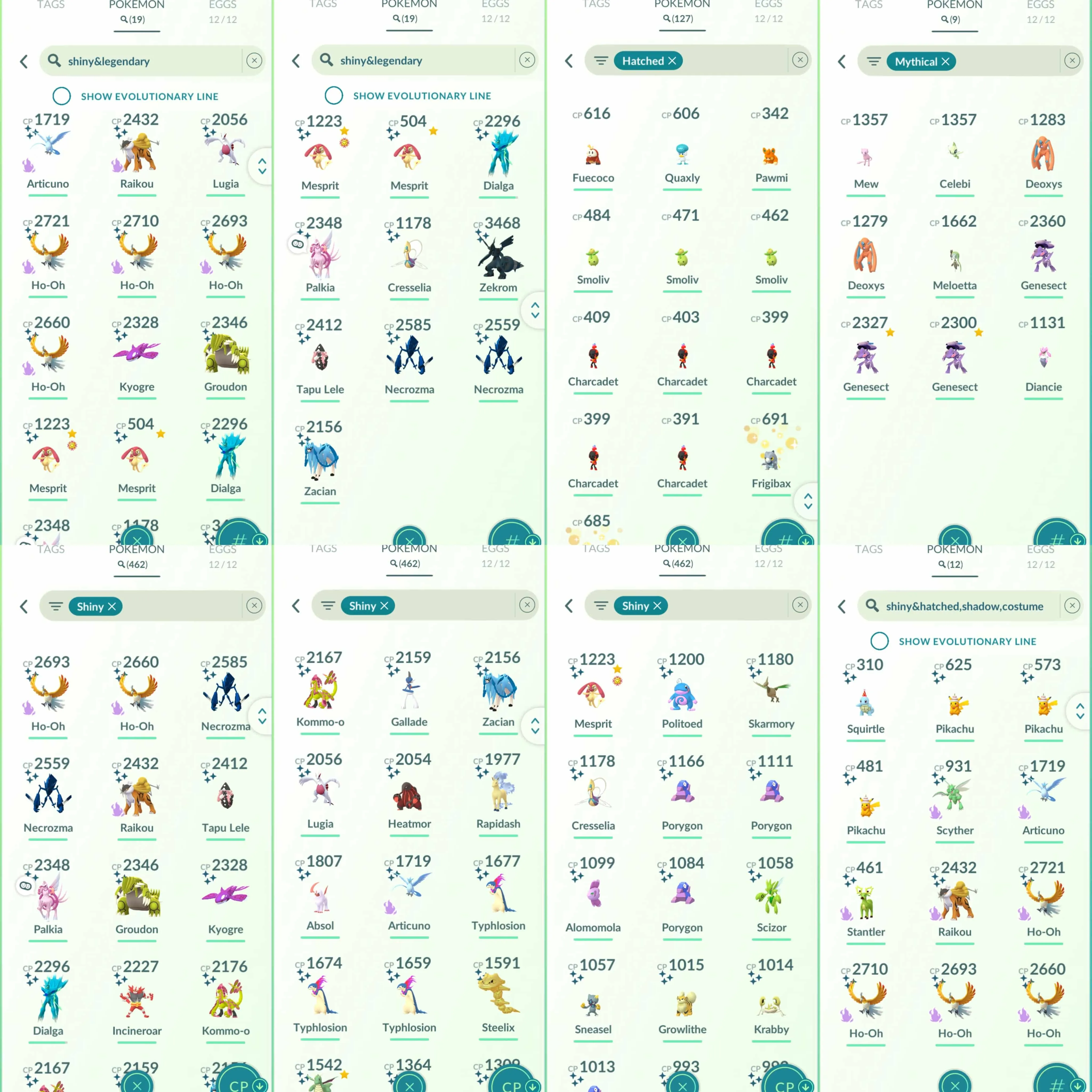 1833 Level 70 Legacy 50. Shundo Mesprit x2 Shundo Blissey Shundo Kommo-o Shundo Decidueye Shiny Mega Gallade Shadow Ho-Oh 100 Purified Ho-Oh 100 Kyogre100 Mega Diancie Spacial Rend - Roar of Time Shiny Primal Kyogre Shiny Primal Groudon