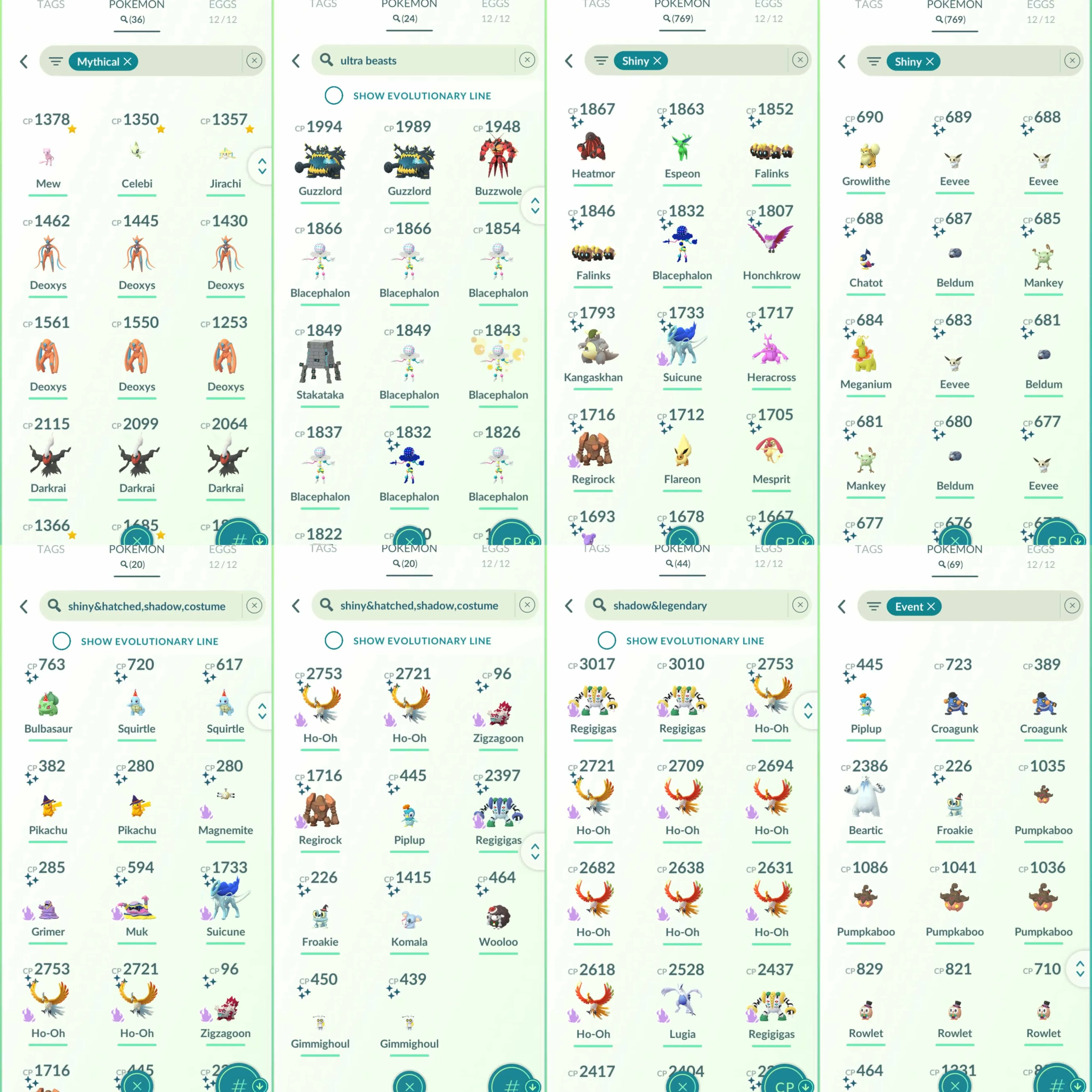1836 Level 70 Legacy 50. Coin5325 Shiny Gimmighoul BG Shiny Pikachu Osaka BG Shiny Mega: Kangaskhan, Gyarados, Heracross, Mawile, Sharpedo, Camerupt, Absol, Latias, Lucario