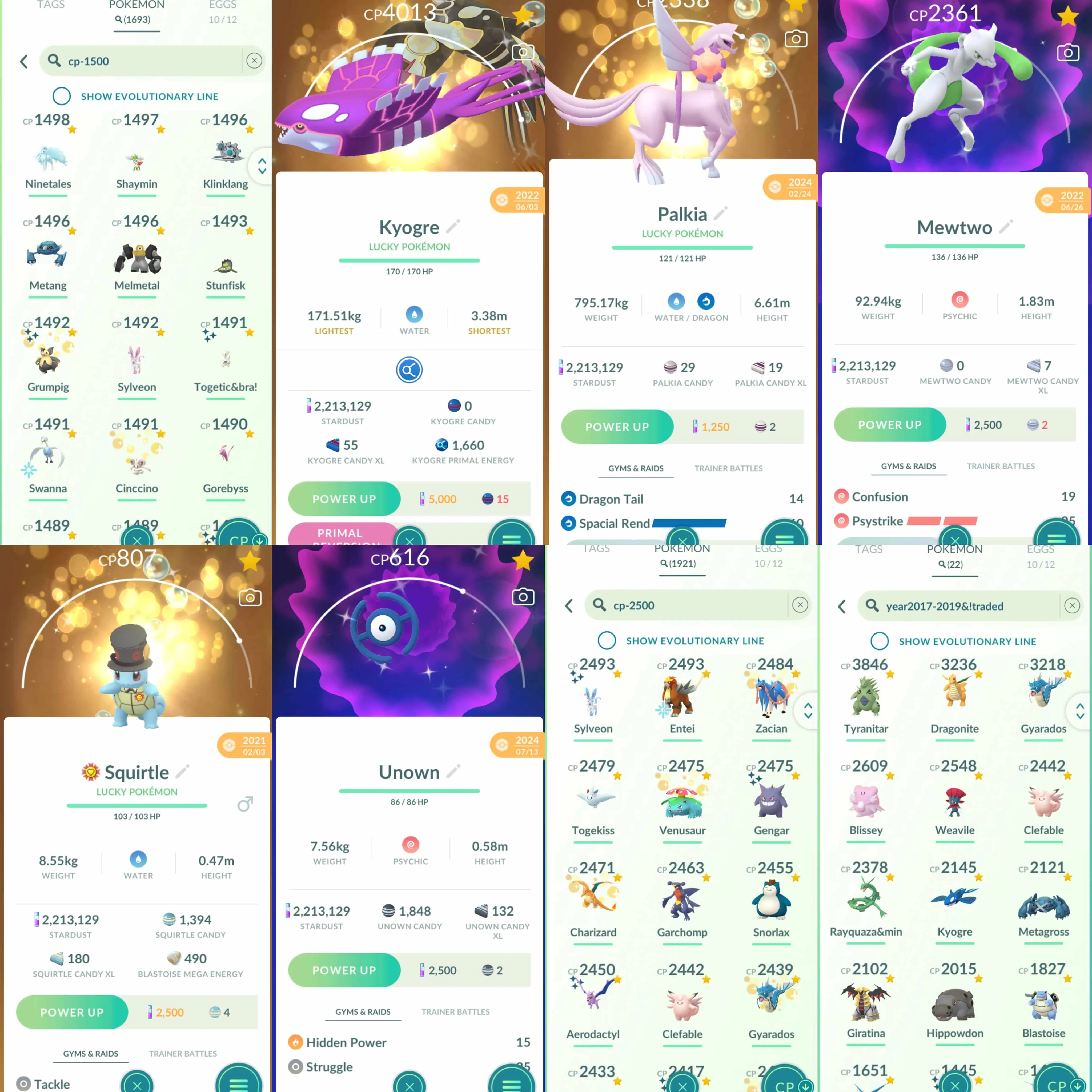 1839 Level 67 2016. Shadow Apex Ho-Oh Shadow Apex Lugia Shiny Mew Shiny Pikachu Libre (traded) Shiny Celebi Shiny Jirachi Shiny Mewtwo Mewtwo100 Shiny Lucky Primal Kyogre Shiny Primal Groudon
