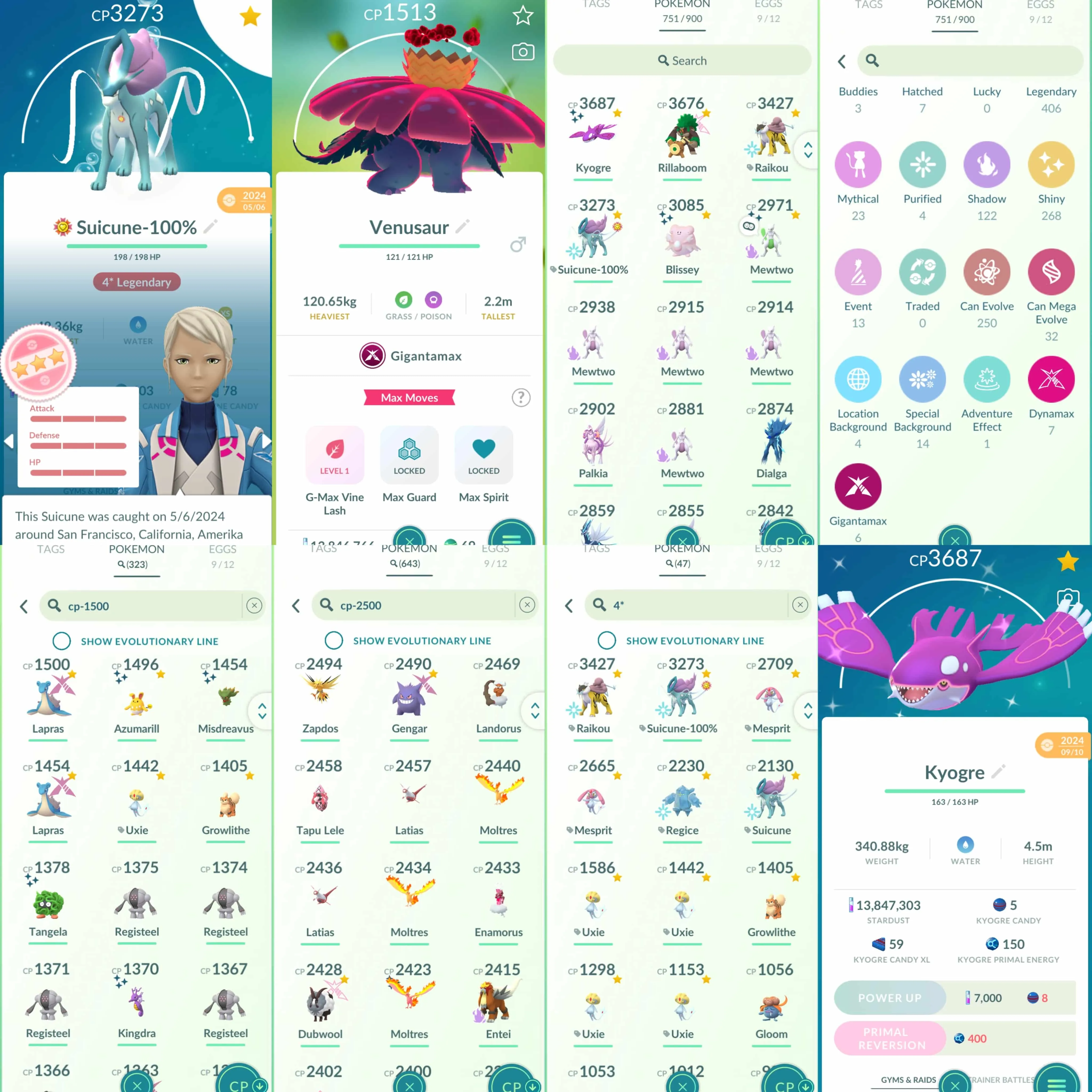 1841 Level 70 Shiny Shadow Mewtwo Shiny Shadow Suicune Shiny Mega Latios Shiny Primal Groudon Shiny Mega Heracross Shiny Mime Jr. Shiny Tyrogue