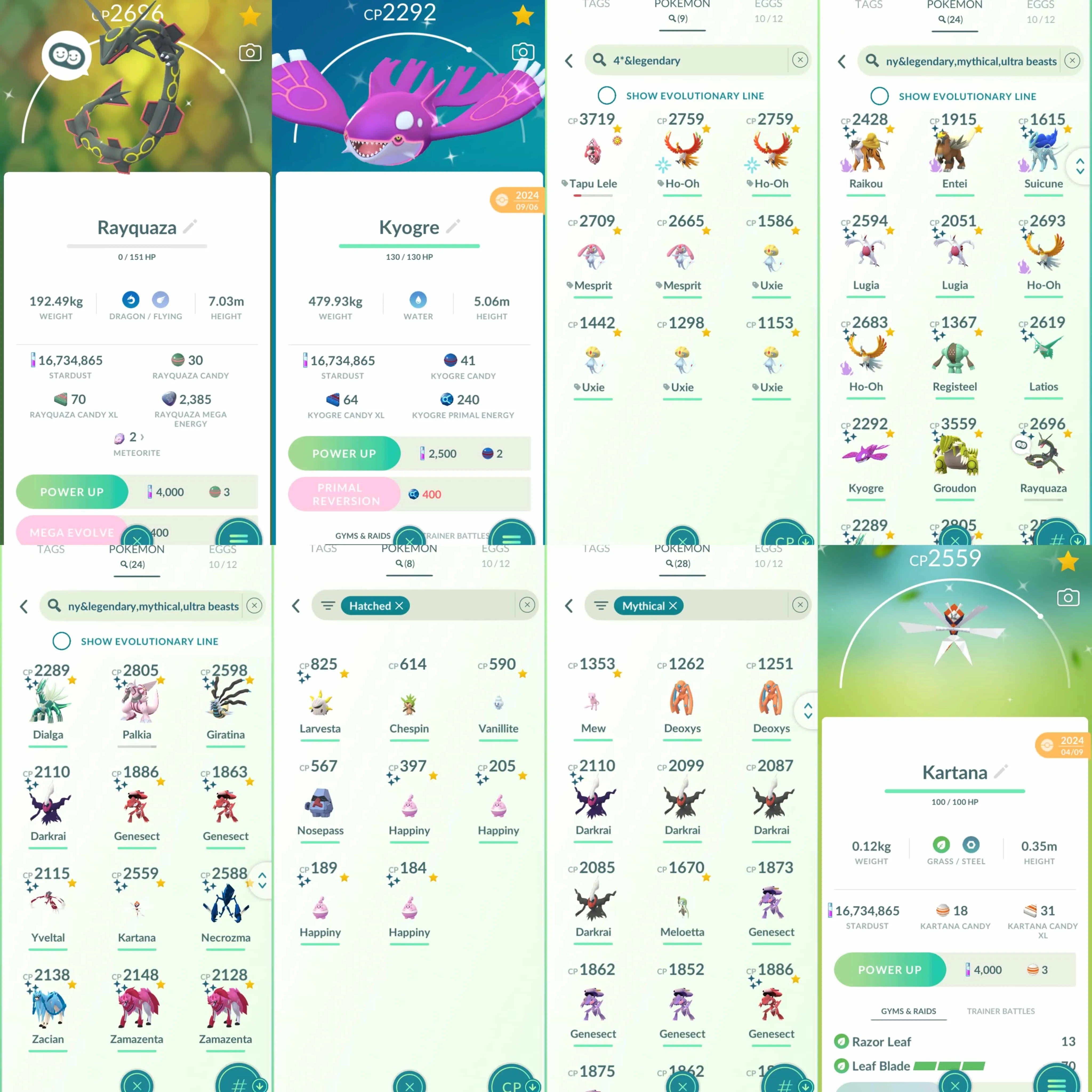 1842 Level 70 Shiny Mega Rayquaza Shiny Mega Gengar Shiny Mega Lucario Shiny Larvesta Shiny Darkrai Shiny Mega Absol Shiny Primal Groudon