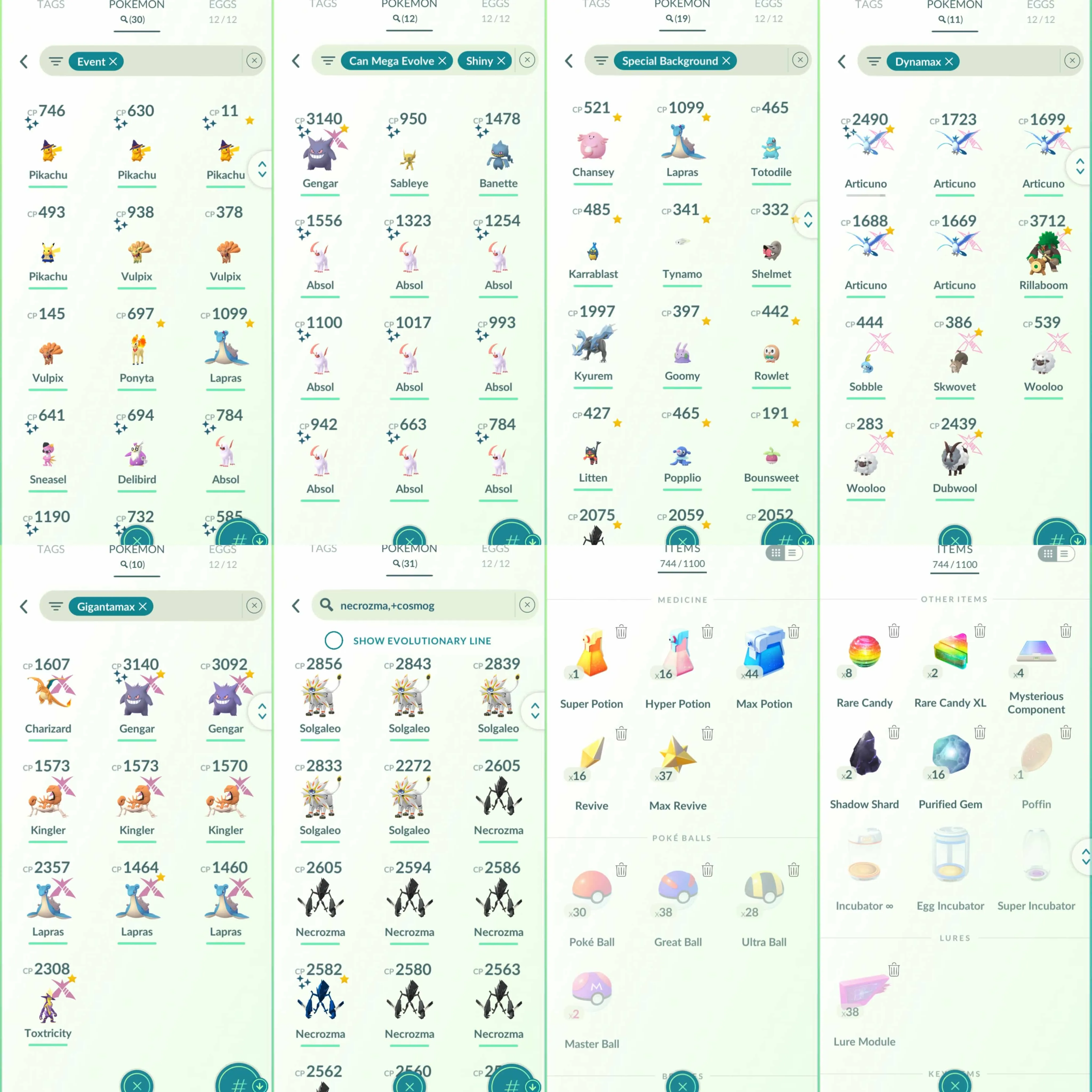 1843 Level 70 Dusk Mane Necrozma100 Enamorus100 Shiny GMax Gengar Shiny Mega Rayquaza Shiny DMax Articuno Shiny Mime Jr. Shiny Pikachu Witch Hat