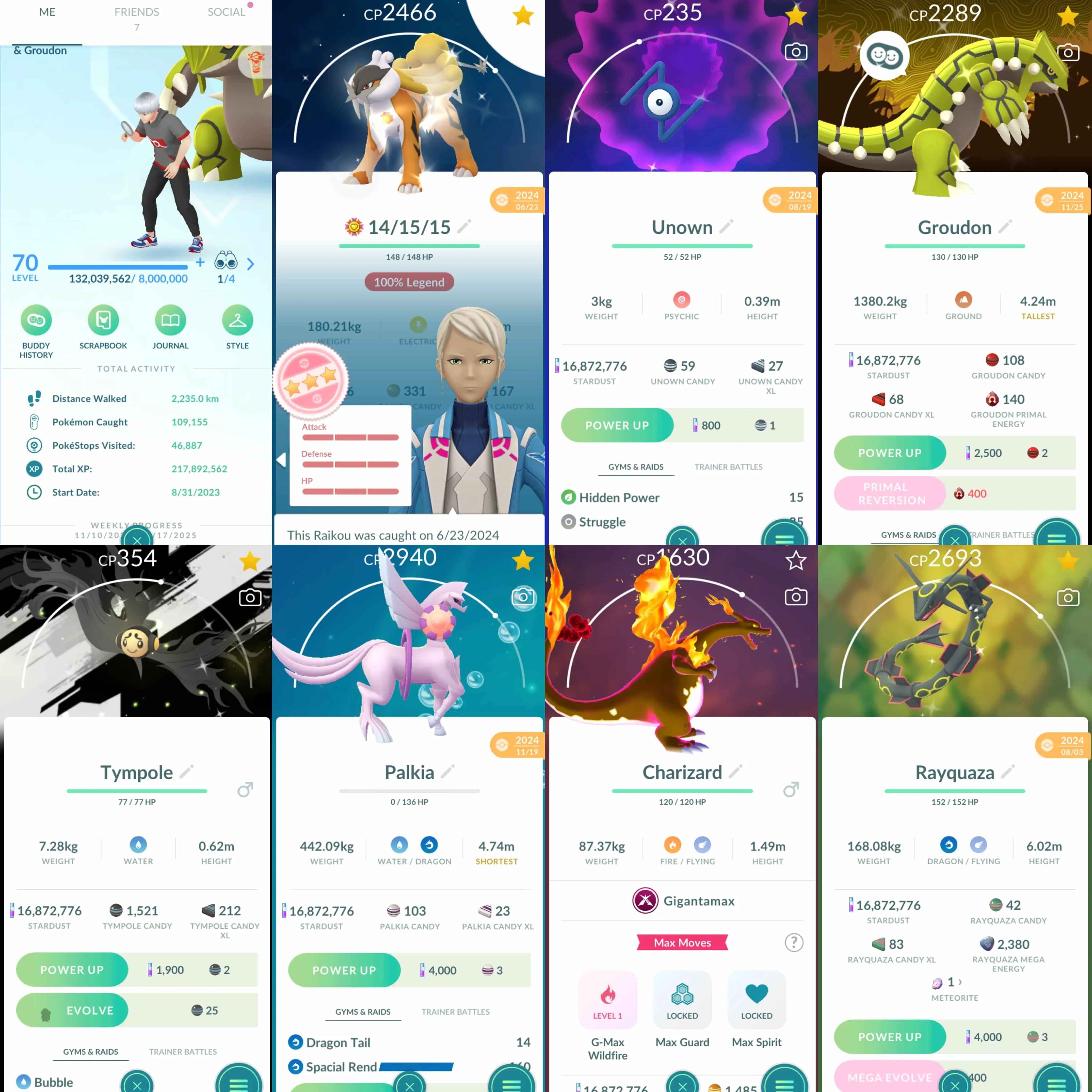 1844 Level 70 Shiny Mega Rayquaza Shundo Raikou Shundo Palkia Shundo Xerneas Shundo Metagross Legends100 x19 Dialga Origin100 Enamorus100 Shundo Absol