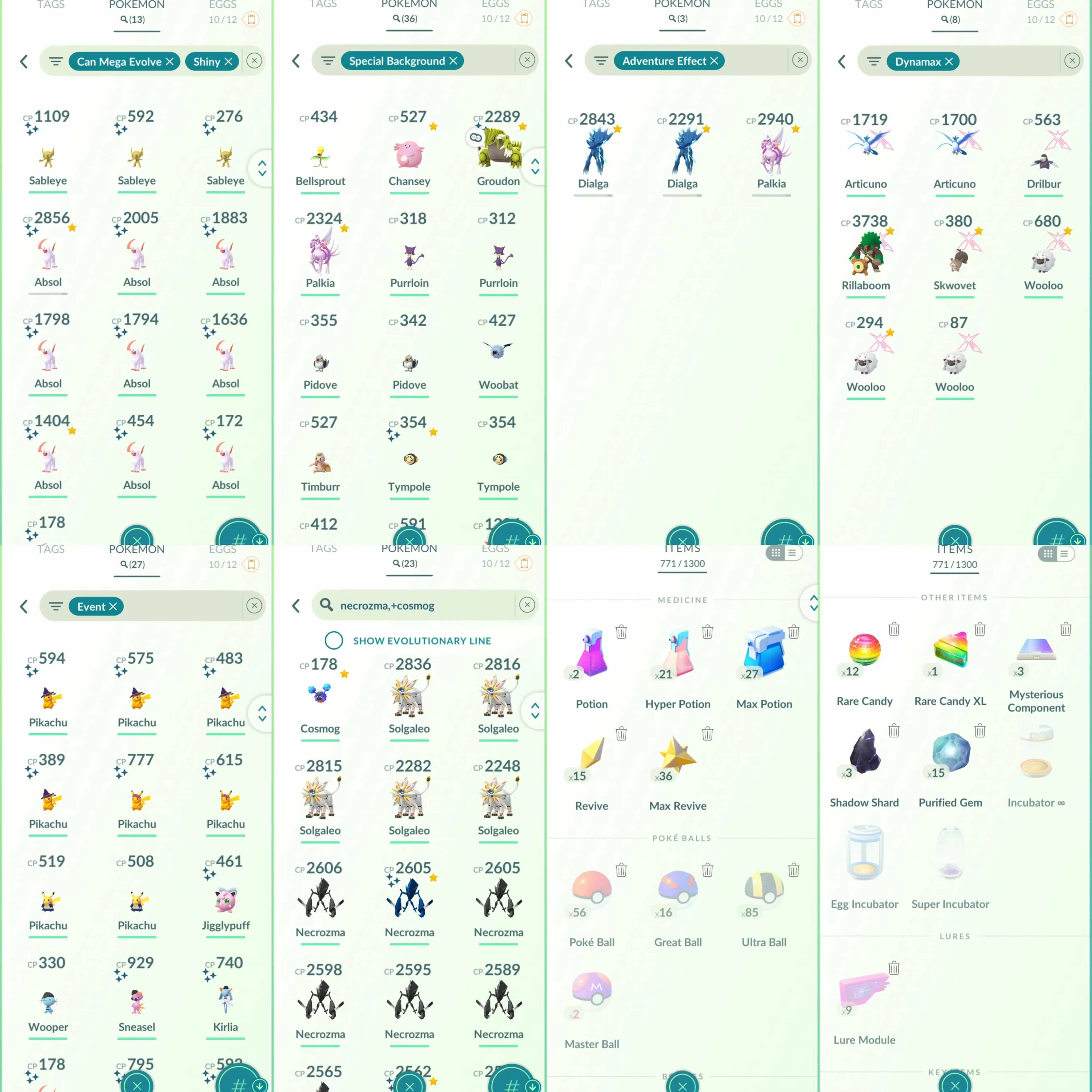 1844 Level 70 Shiny Mega Rayquaza Shundo Raikou Shundo Palkia Shundo Xerneas Shundo Metagross Legends100 x19 Dialga Origin100 Enamorus100 Shundo Absol