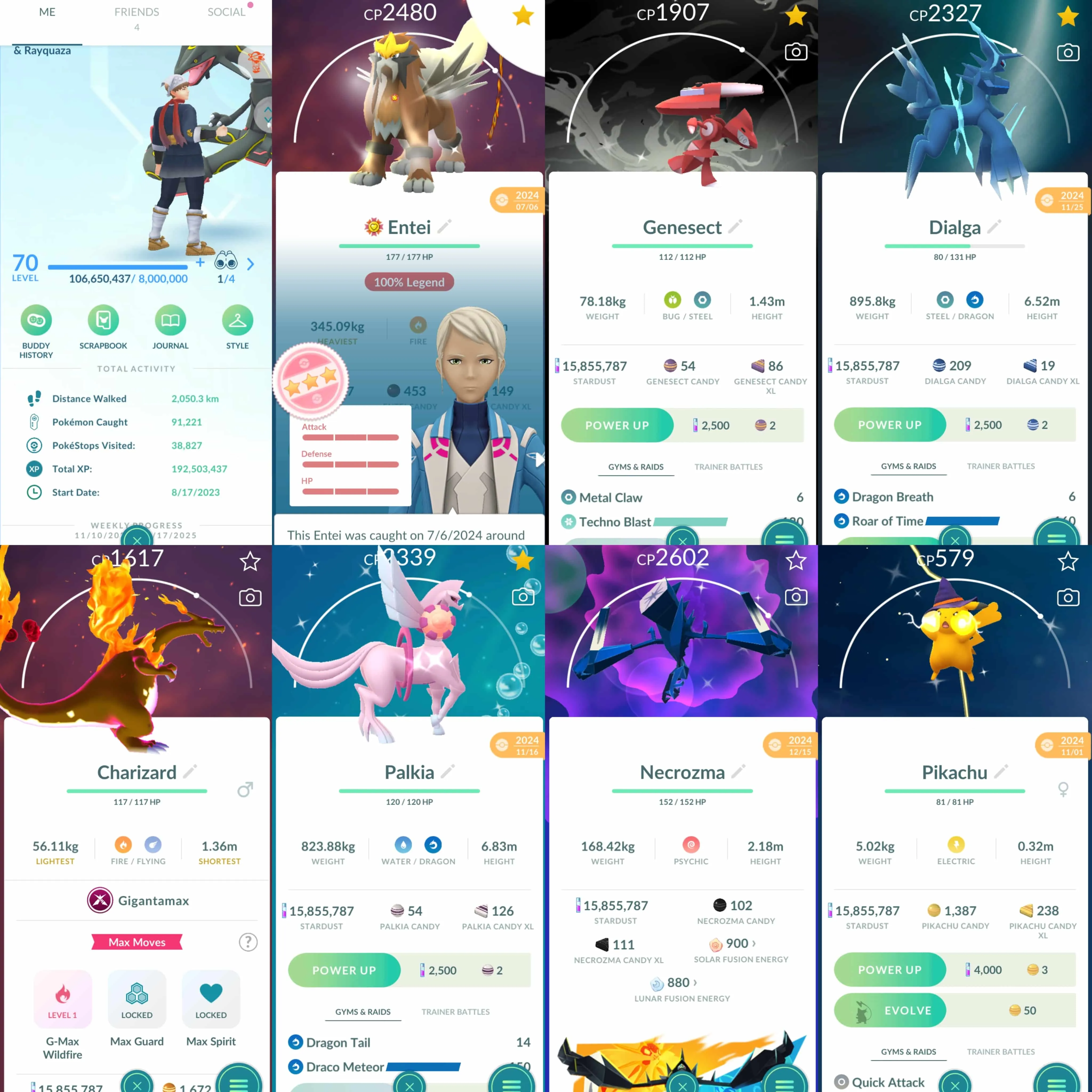 1845 Level 70 Shiny Mega Rayquaza Legends100 x15 Shundo Entei Shundo Uxie Suicune100 Dialga Origin100 Zamazenta100 Shiny Genesect BG Shiny Mega Absol
