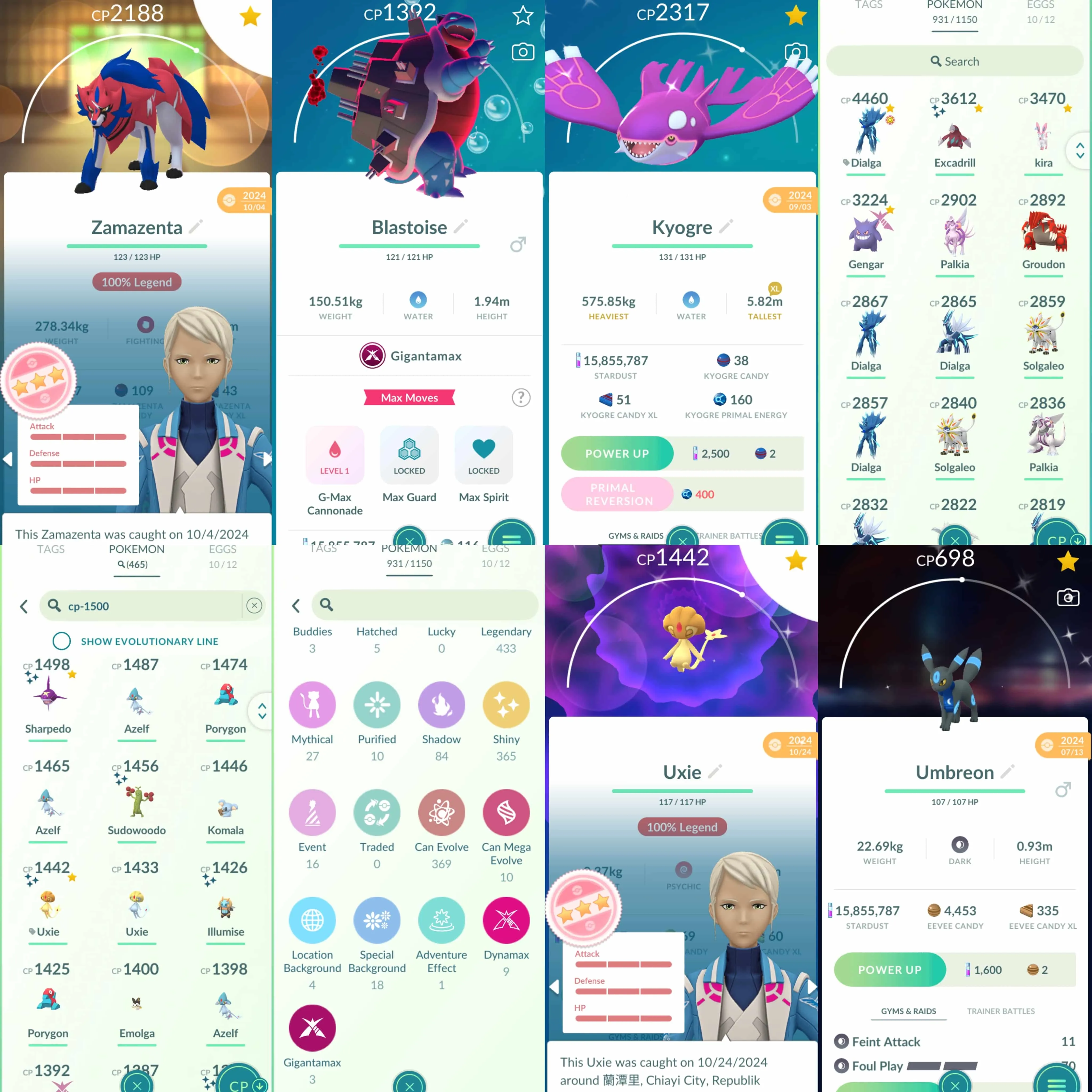 1845 Level 70 Shiny Mega Rayquaza Legends100 x15 Shundo Entei Shundo Uxie Suicune100 Dialga Origin100 Zamazenta100 Shiny Genesect BG Shiny Mega Absol