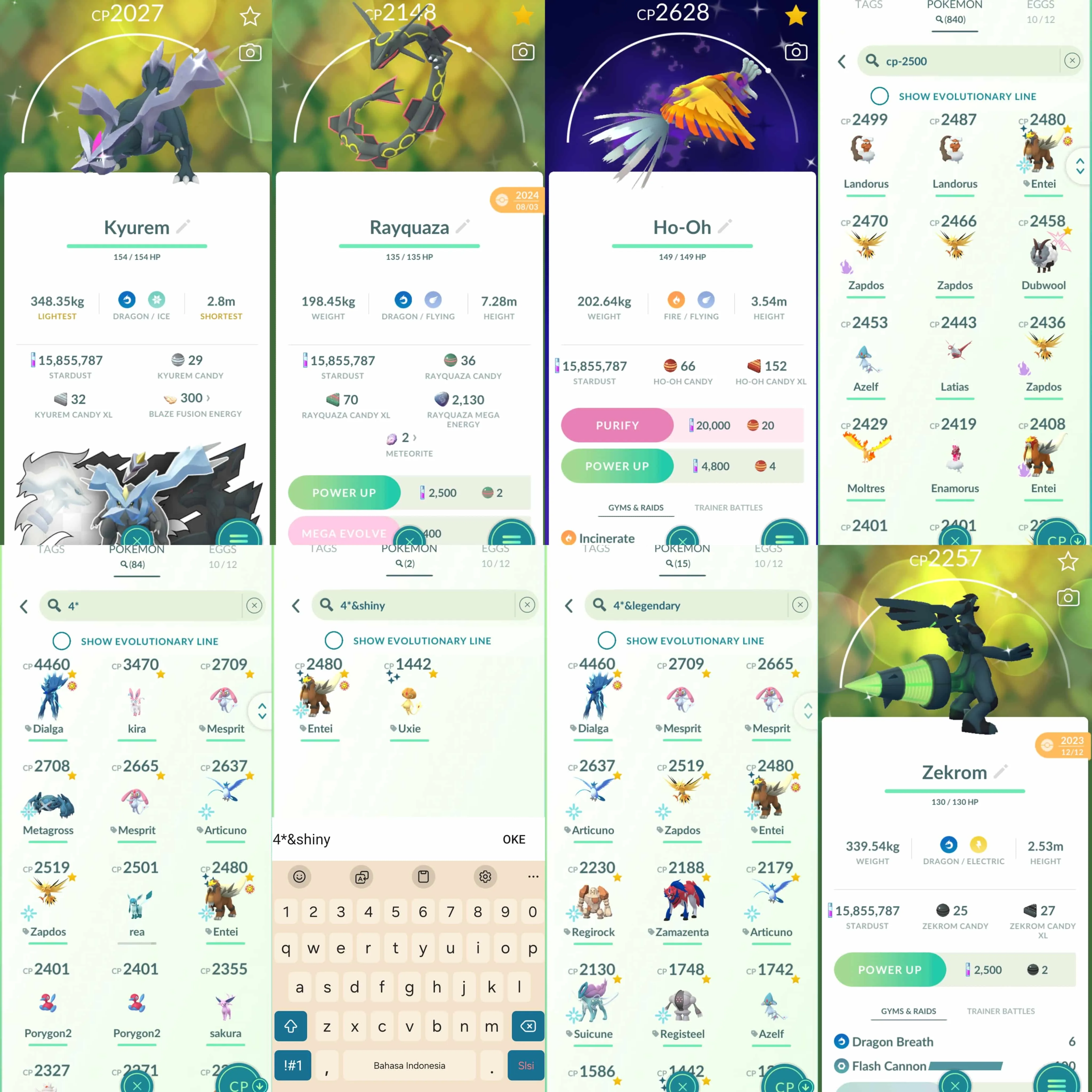 1845 Level 70 Shiny Mega Rayquaza Legends100 x15 Shundo Entei Shundo Uxie Suicune100 Dialga Origin100 Zamazenta100 Shiny Genesect BG Shiny Mega Absol