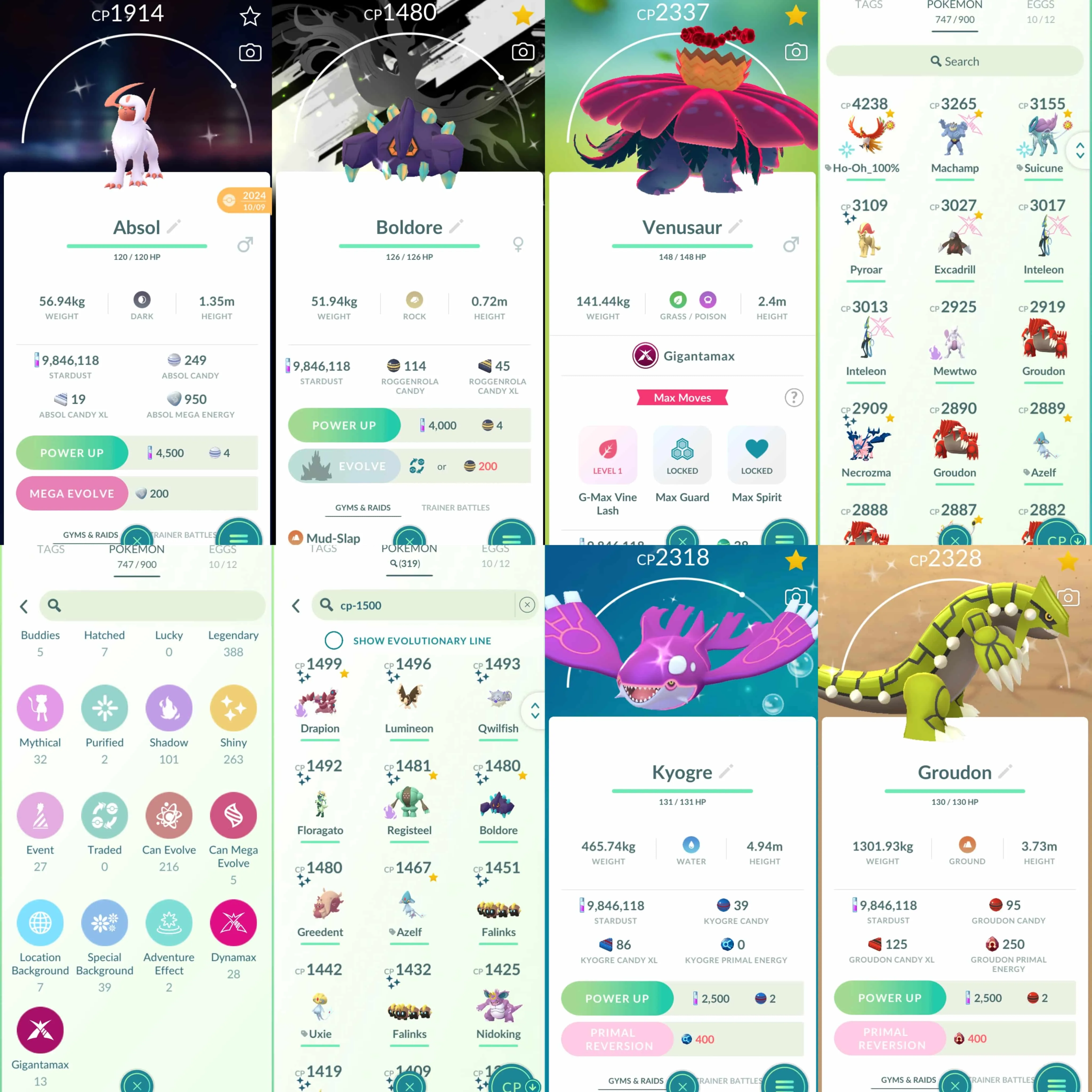 1846 Level 70 Shiny Shadow Mewtwo Shiny Dusk Mane Necrozma Shiny DMax Raikou x3 Legendary + Mythical 100 x17 Suicune100 Darkrai100 Solgaleo100