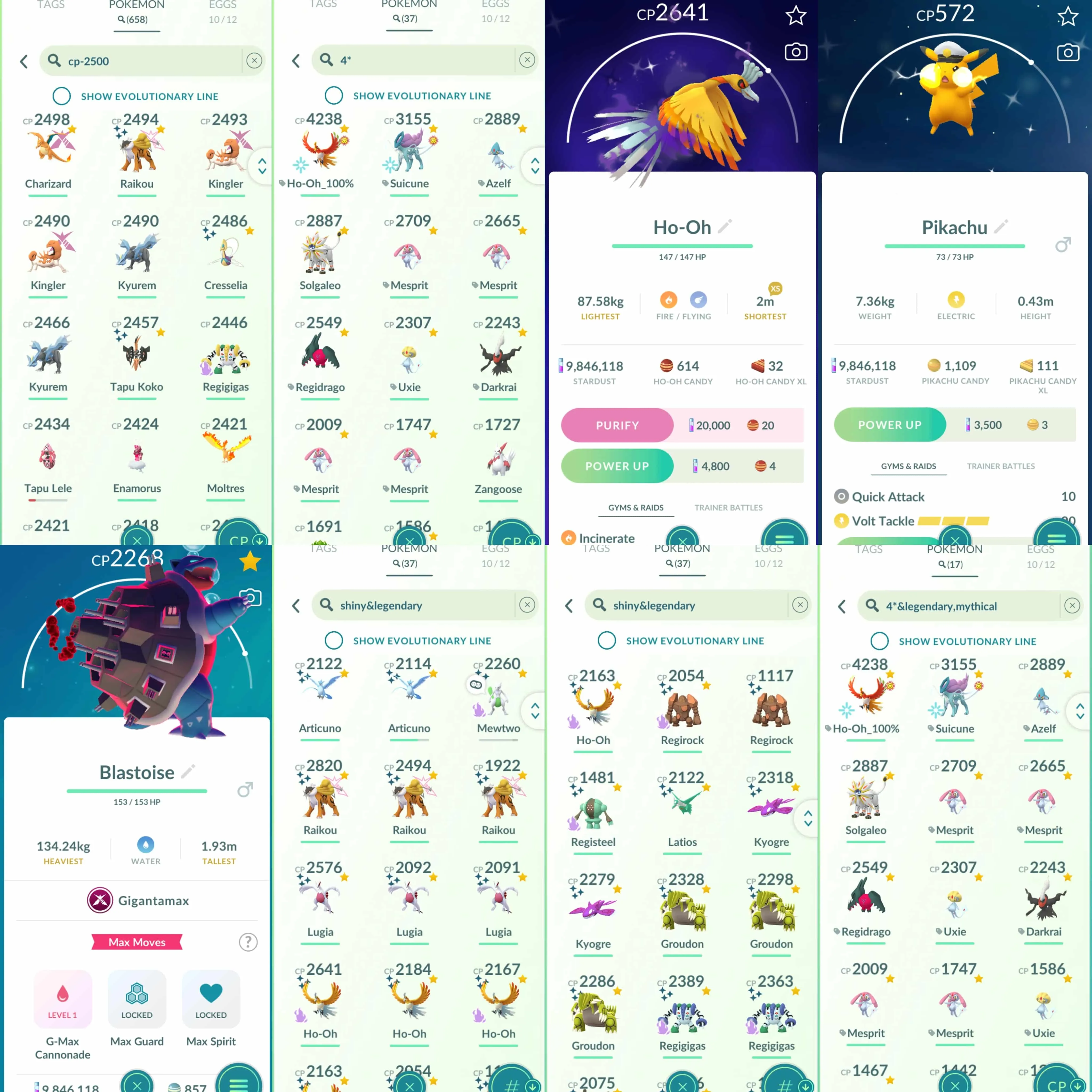 1846 Level 70 Shiny Shadow Mewtwo Shiny Dusk Mane Necrozma Shiny DMax Raikou x3 Legendary + Mythical 100 x17 Suicune100 Darkrai100 Solgaleo100
