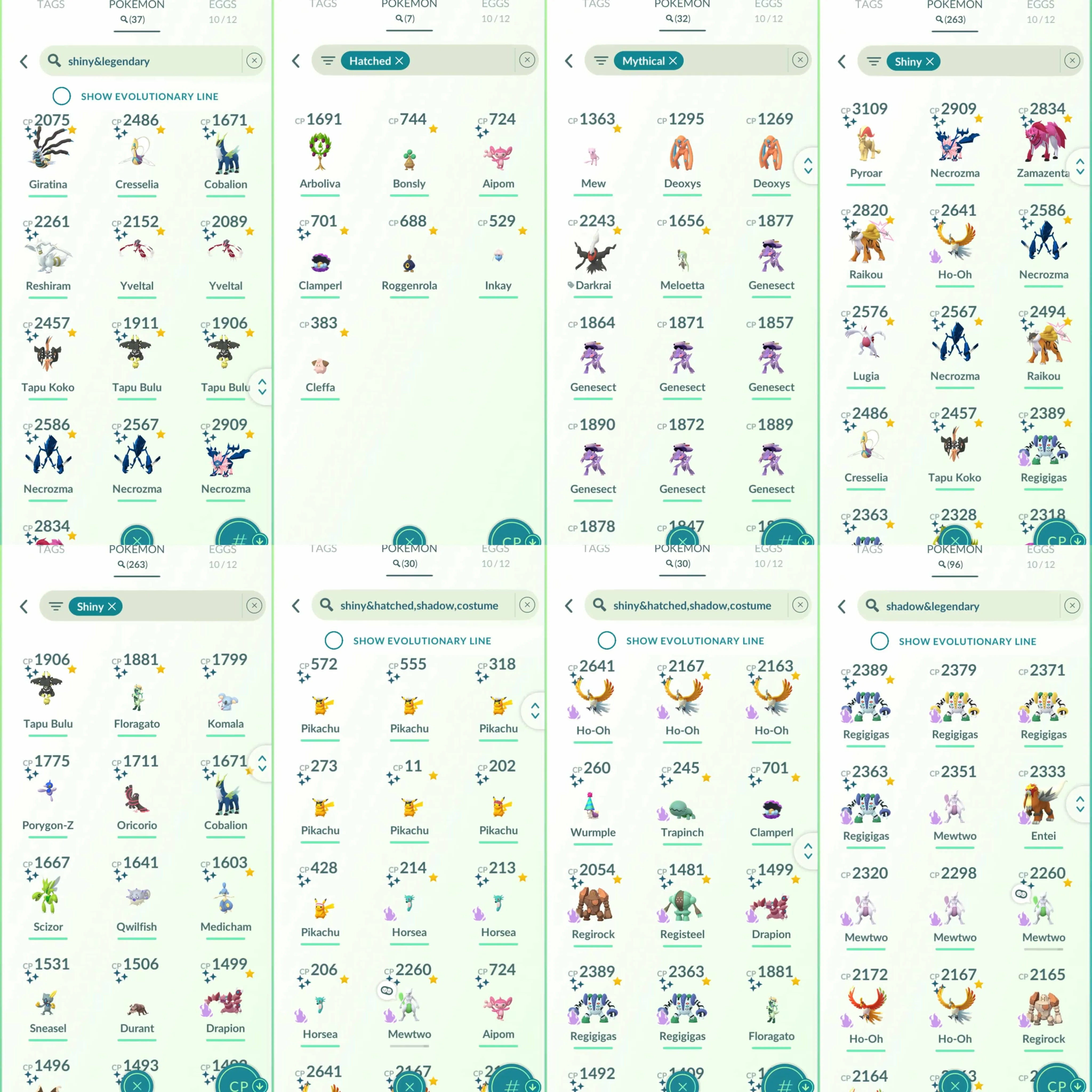 1846 Level 70 Shiny Shadow Mewtwo Shiny Dusk Mane Necrozma Shiny DMax Raikou x3 Legendary + Mythical 100 x17 Suicune100 Darkrai100 Solgaleo100