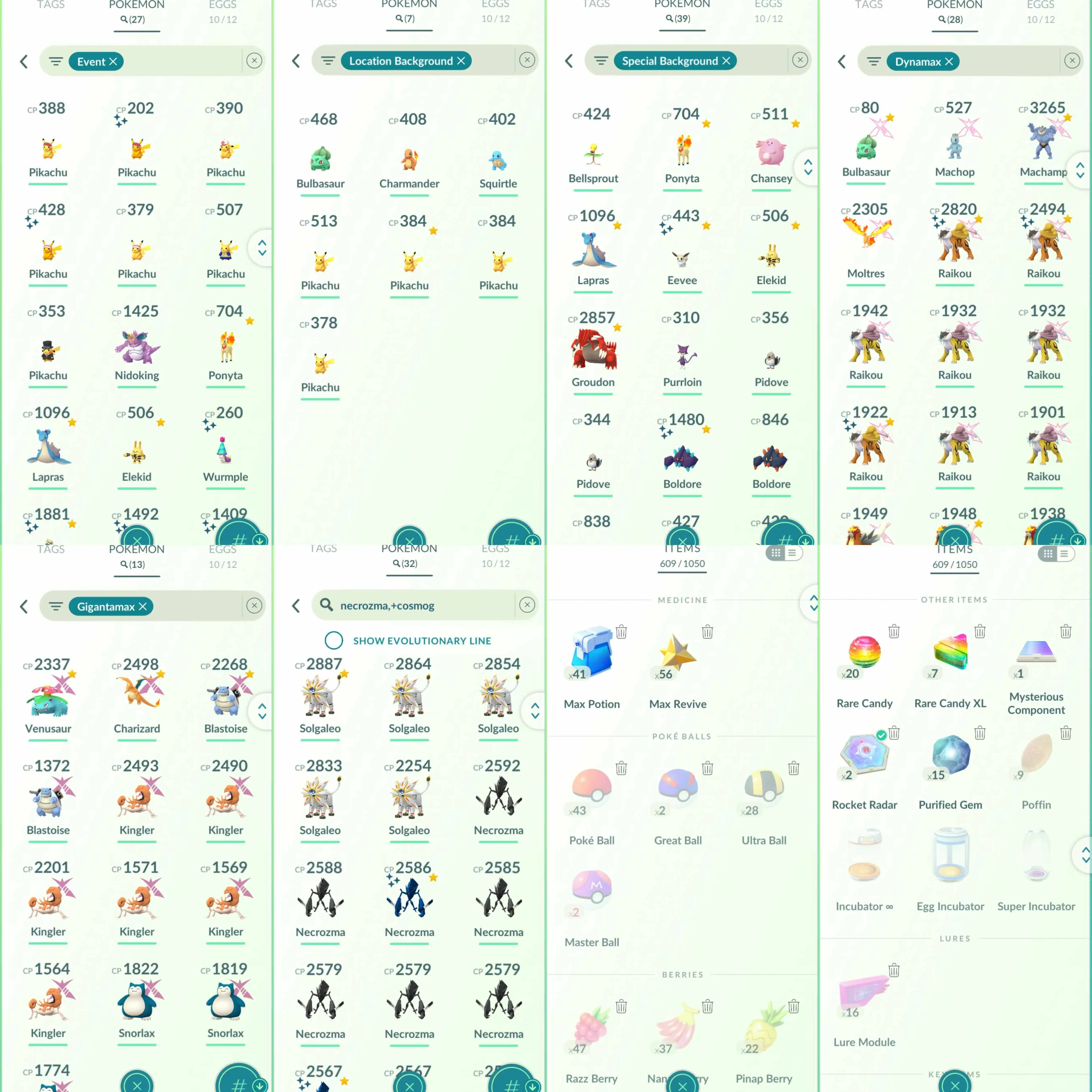 1846 Level 70 Shiny Shadow Mewtwo Shiny Dusk Mane Necrozma Shiny DMax Raikou x3 Legendary + Mythical 100 x17 Suicune100 Darkrai100 Solgaleo100