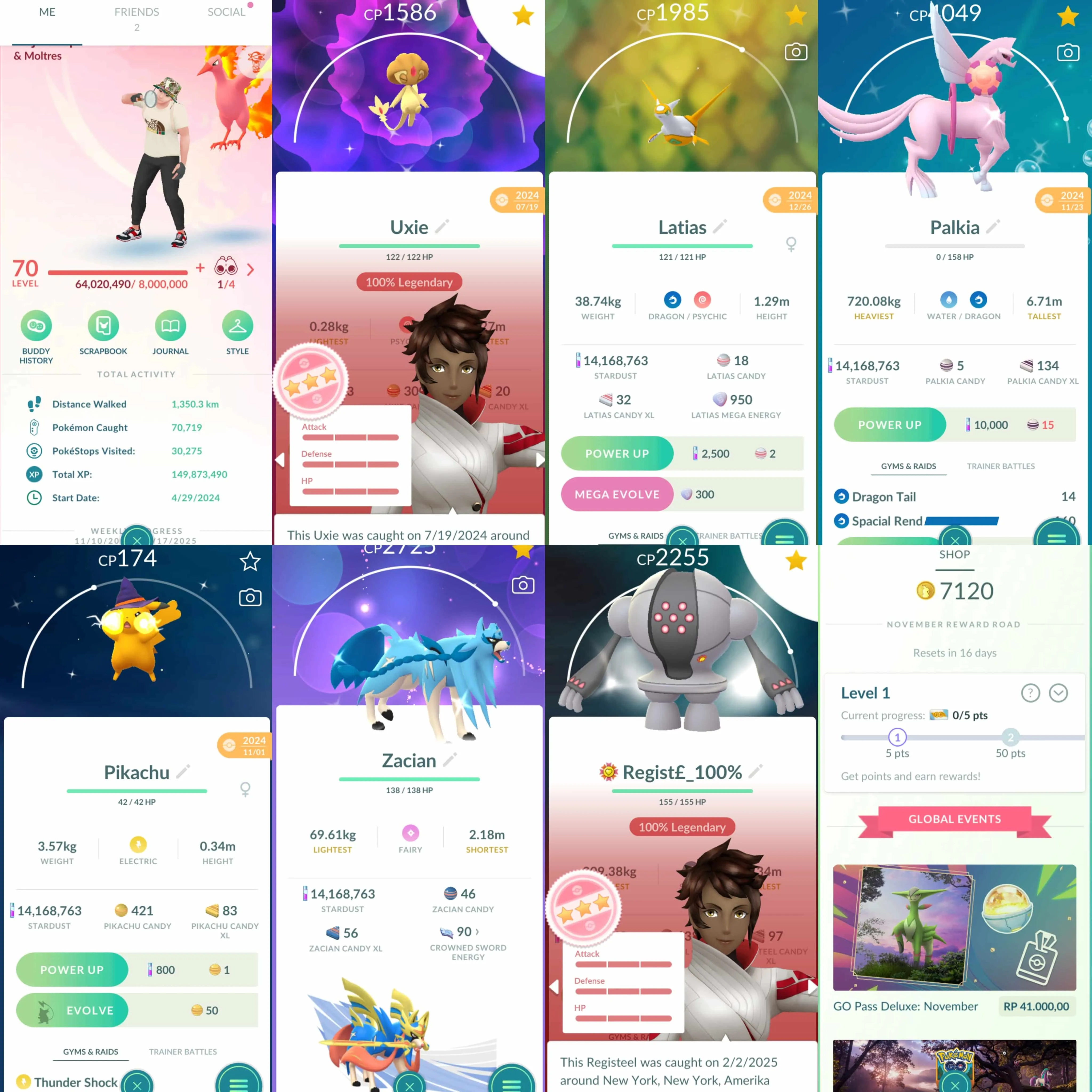 1850 Level 70 Coin7120 Shundo Uxie Shundo Gallade Shundo Meowscarada Shundo Chansey Shundo Bounsweet x2 Shiny Mega Latias Shiny Mega Latios