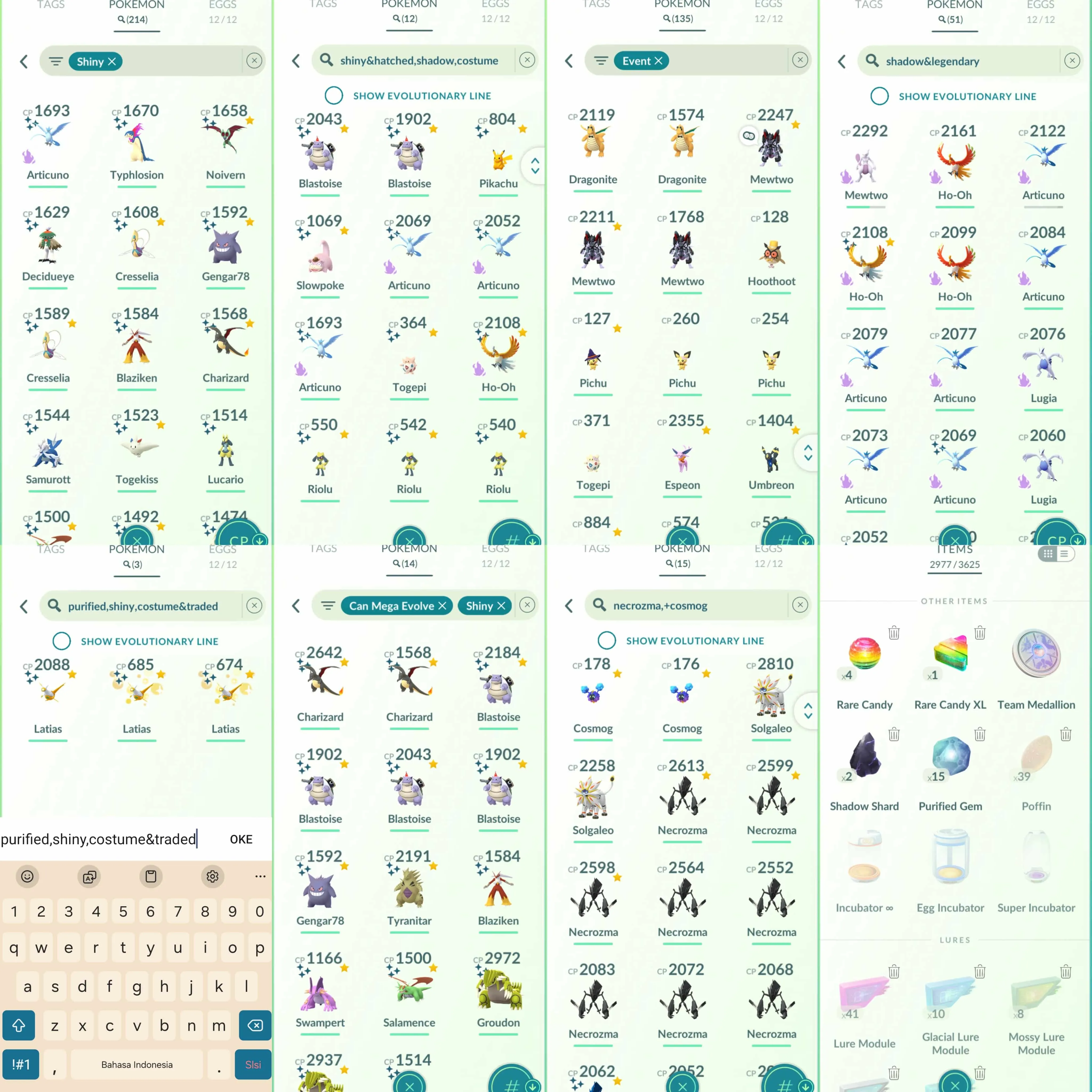 1855 Level 65 2017. Armored Mewtwo x3 tradeable. Victini100 Giratina100 Dialga100 Shundo Latias Shundo Latios Shiny Celebi Shundo Mega Tyranitar