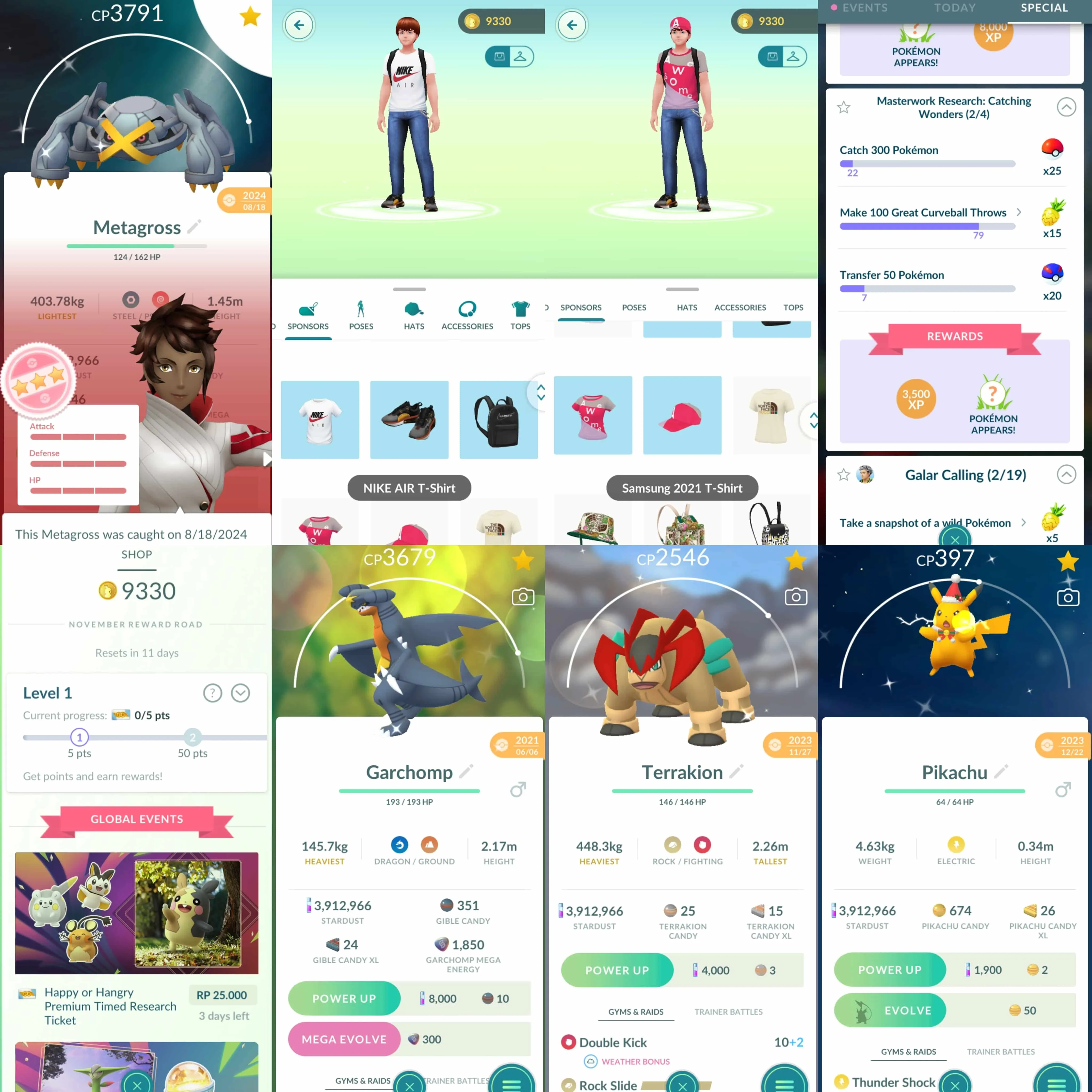 1857 Level 58 2017. NIKE OUTFIT  Samsung 2021 T-Shirt Armored Mewtwo x2 tradeable Shiny Mega Rayquaza (meteorite used) Shiny Celebi Shiny Xerneas