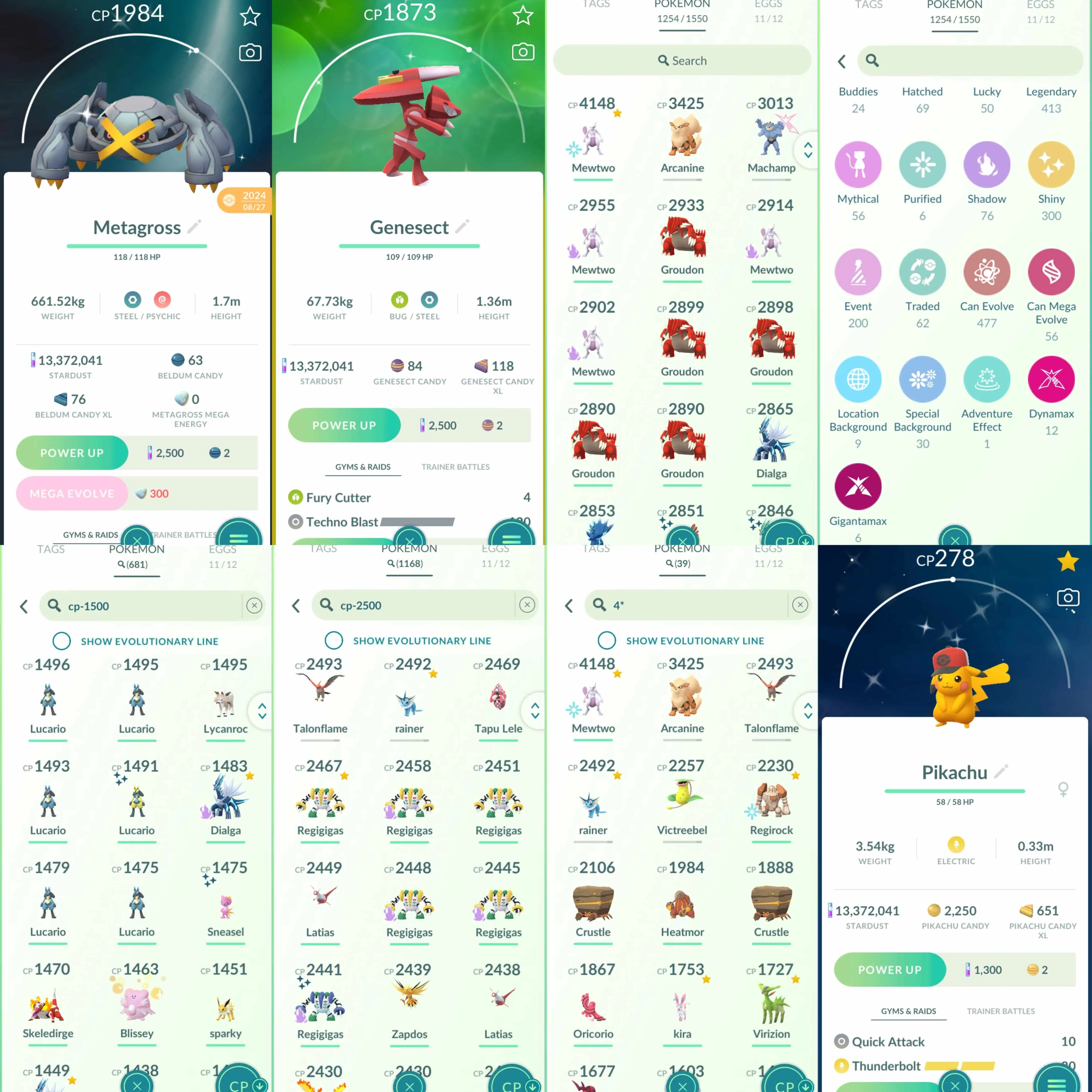 1862 Level 70 Mewtwo100 Shiny Riolu Shiny Metagross shiny Genesect Shiny Zamazenta Shiny Mega Lucario Shiny Mega Latios Shiny Mega Absol