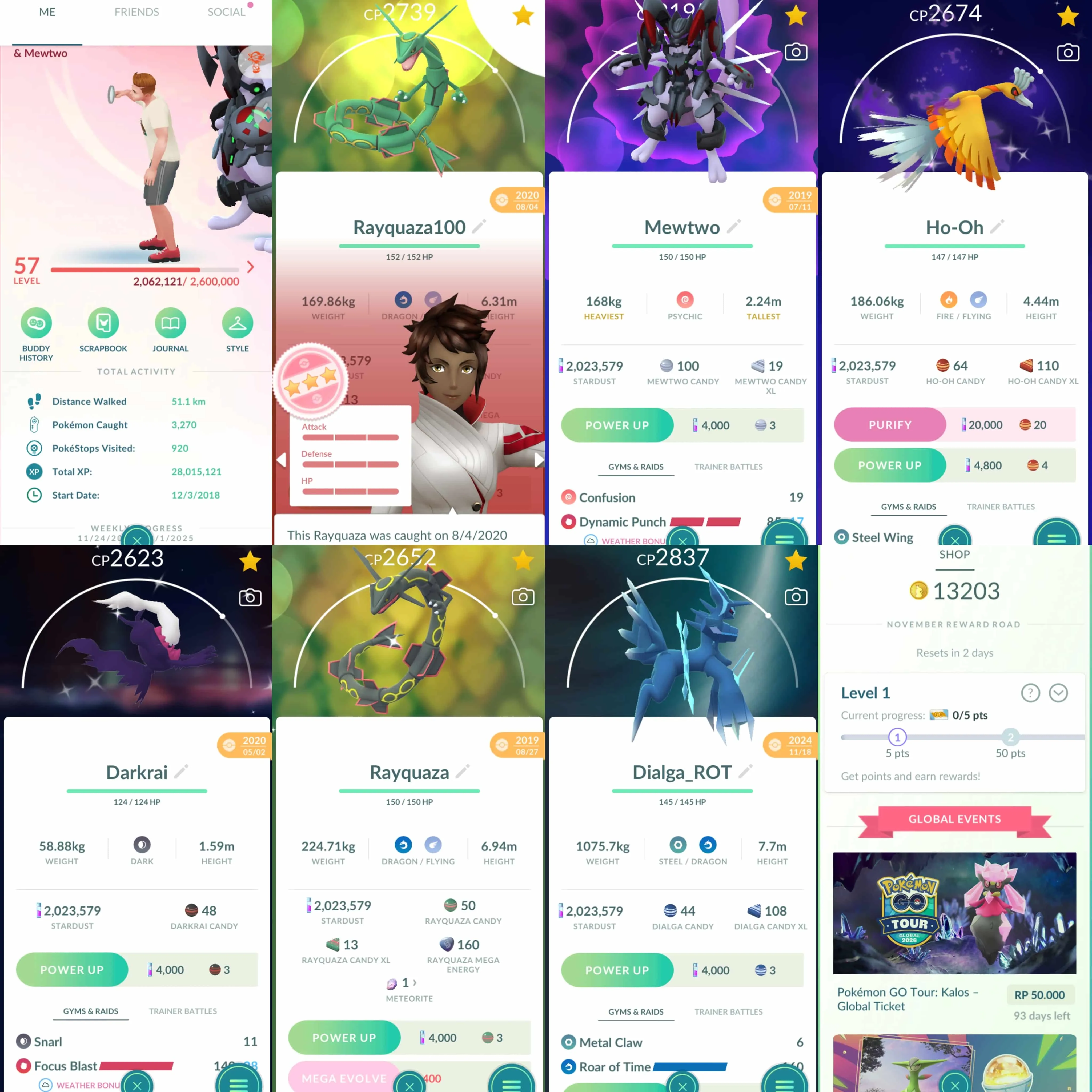 1868 Level 57 2018. Armored Mewtwo x2 tradeable Rayquaza100 Coin13203 Pikachu Mimikyu Costume Shiny Rayquaza Shiny Darkrai Shiny Giratina