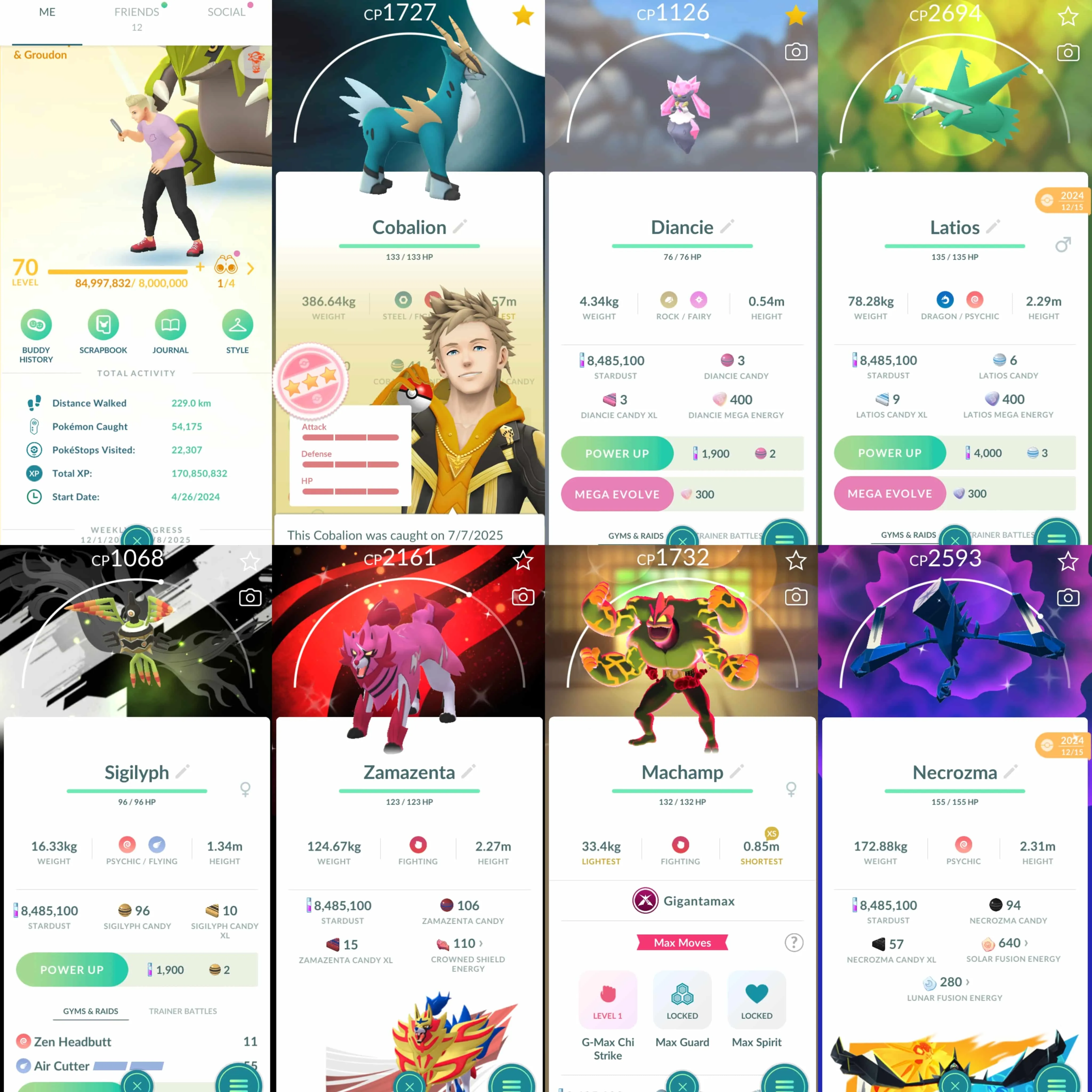 1870 Level 70 Shiny Meloetta Quest Shiny Mega Latios Shiny Zamazenta BG Shiny GMax Machamp Shiny Necrozma Shiny Deoxys Shiny Metagross Shiny Genesect