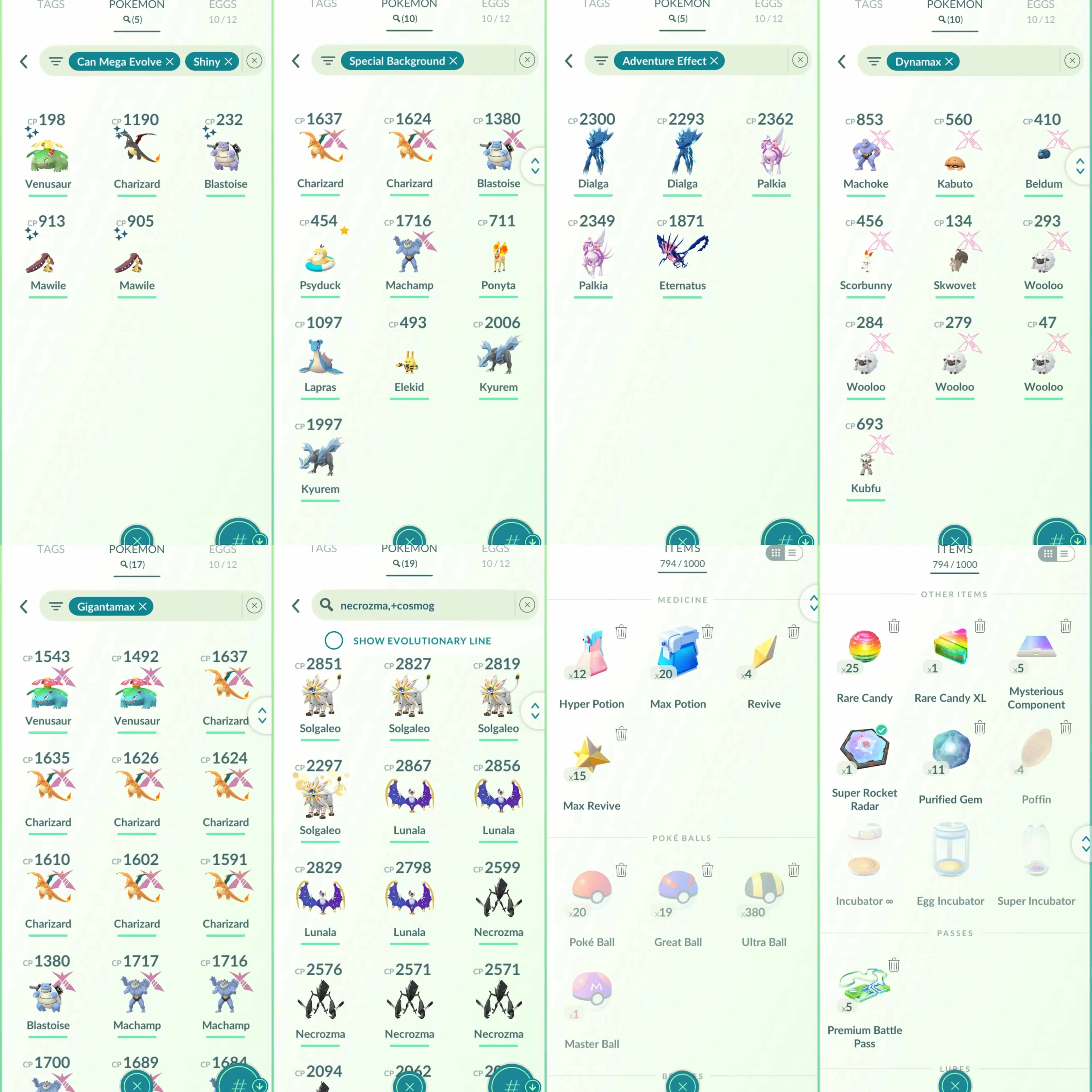 1878 Level 70 2019. Eternatus Shiny Mewtwo Shiny Charizard Osaka BG Shiny Mega Charizard Shiny Mega Venusaur Shiny Mega Blastoise Shiny Mega Mawile