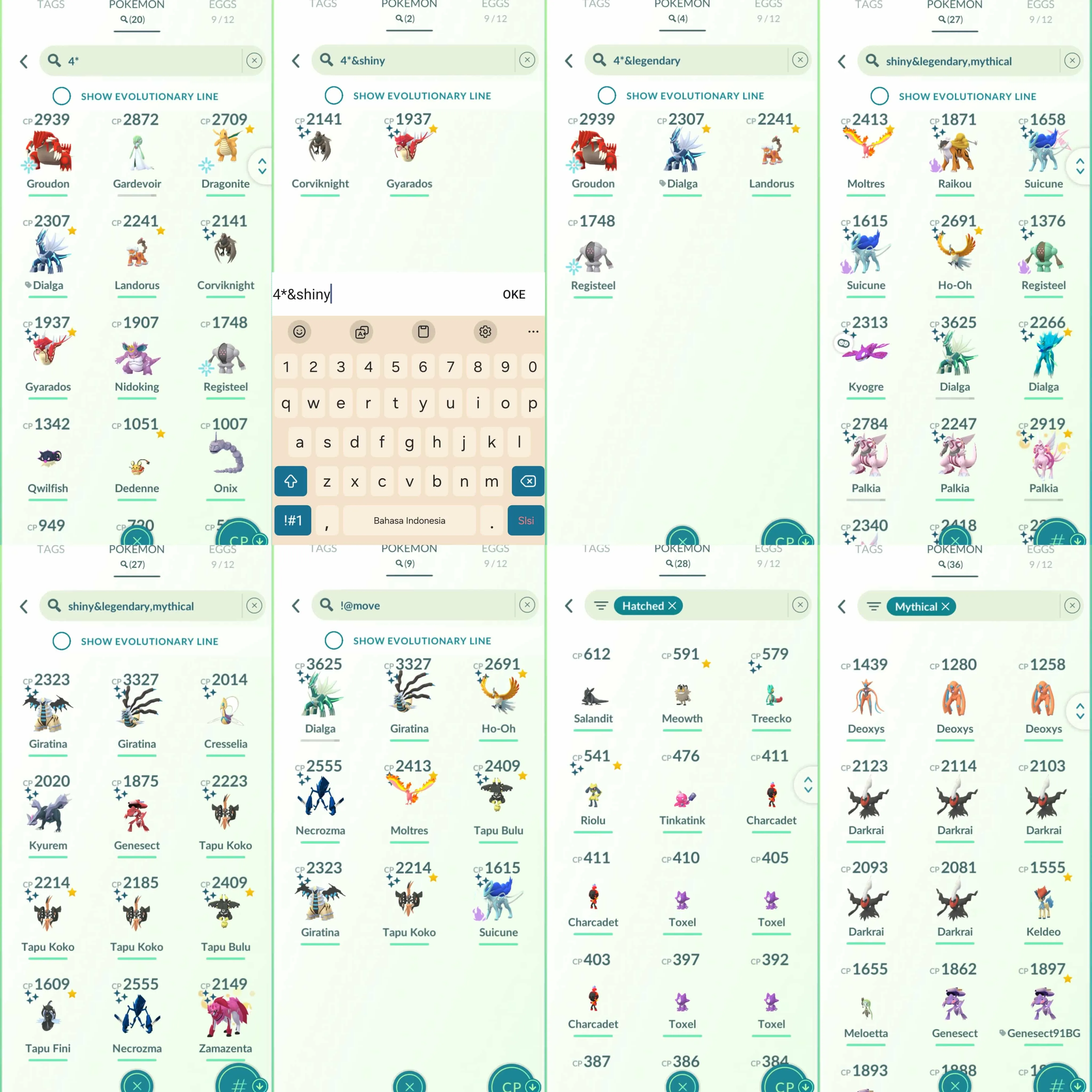 1884 Level 70 Eternatus Shiny Riolu Shiny DMax Suicune Shiny Dialga Origin Roar of Time Shundo Mega Gyarados Shundo Corviknight  Shiny Mega: Heracross, Kangaskhan, Mawile, Sharpedo.