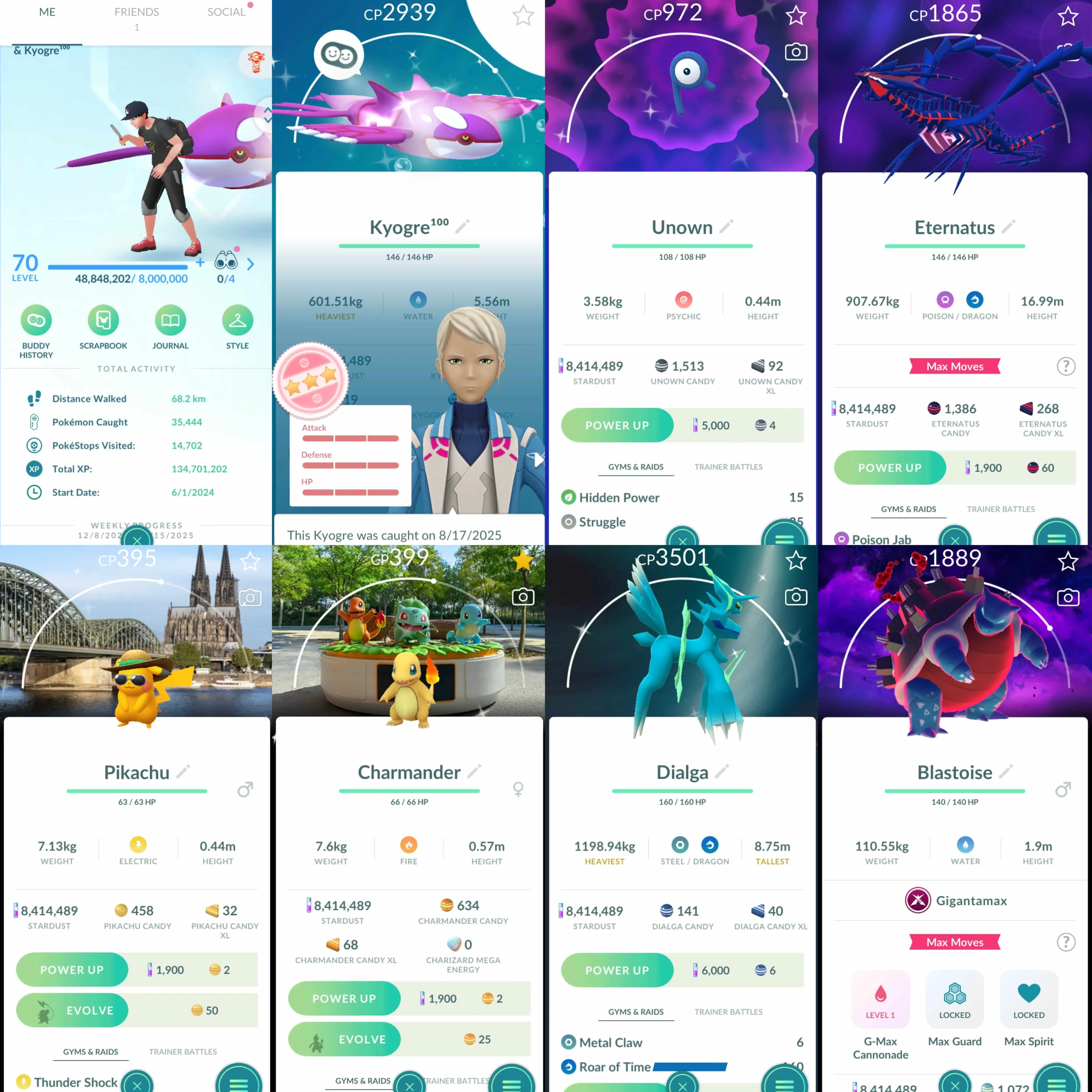 1886 Level 70 Eternatus Shundo Kyogre Groudon100 Shundo Corviknightx2 Shiny Dialga Origin Roar of Time Shiny Zacian Crowned Sword