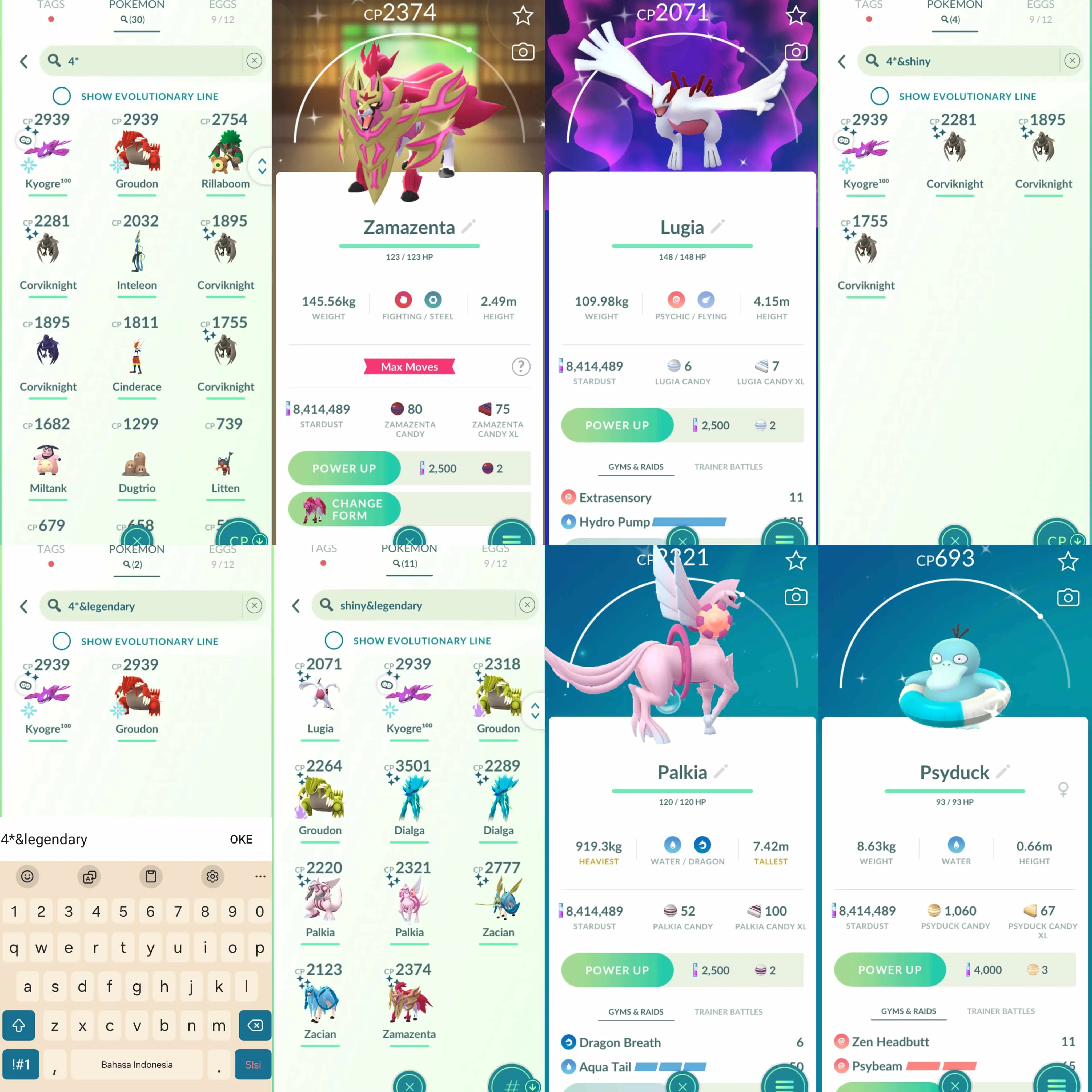 1886 Level 70 Eternatus Shundo Kyogre Groudon100 Shundo Corviknightx2 Shiny Dialga Origin Roar of Time Shiny Zacian Crowned Sword