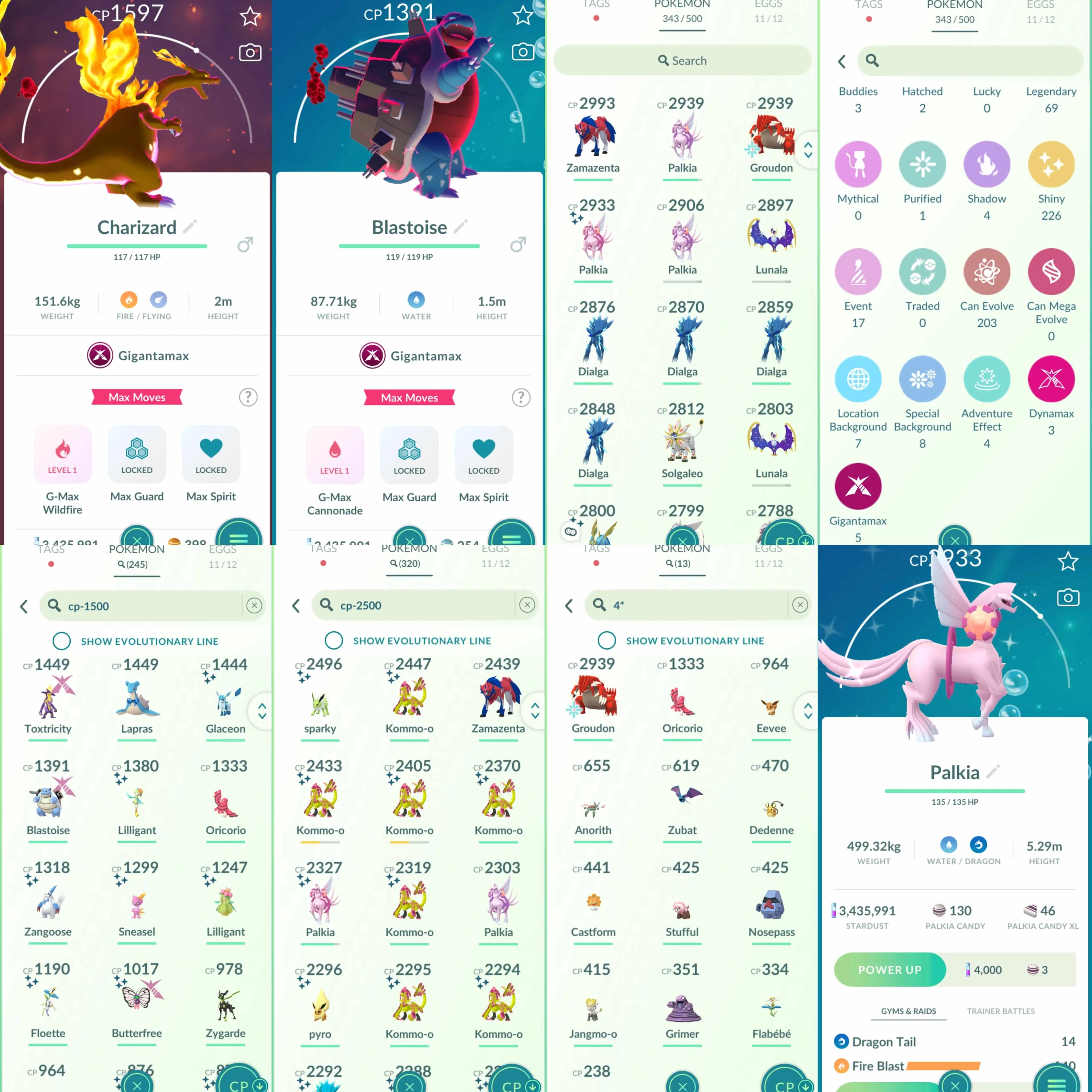 1887 Level 65 Eternatus Shiny GMax Butterfree Dark Skies BG Shiny Zacian Crowned Sword  Shiny Bulbasaur Osaka BG Shiny Dialga Origin