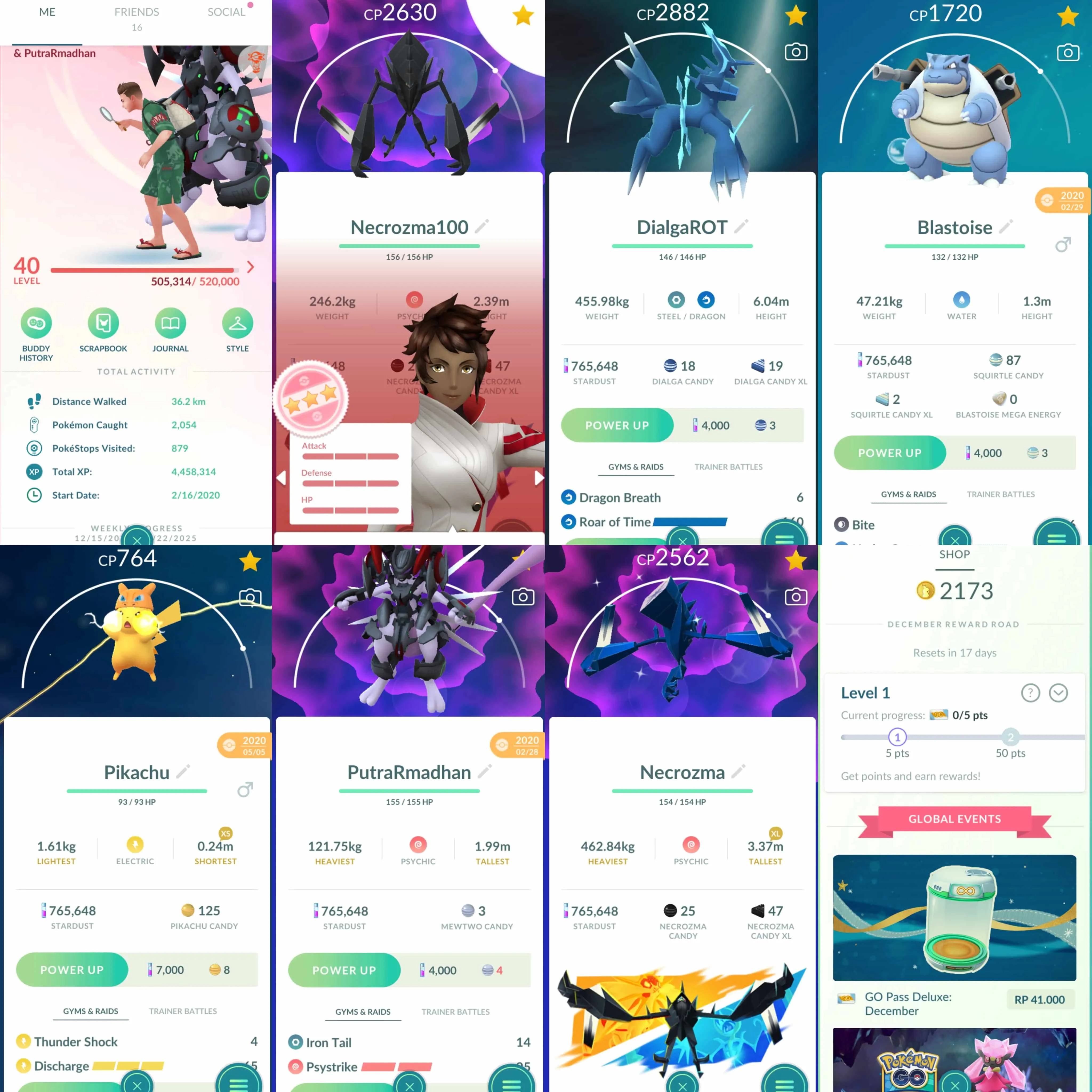 1890 Level 40 Armored Mewtwo x3 tradeable Clone Blastoise x1 tradeable Necrozma100 Shiny Necrozma Shiny Lugia Shiny Giratina Shiny Cobalion
