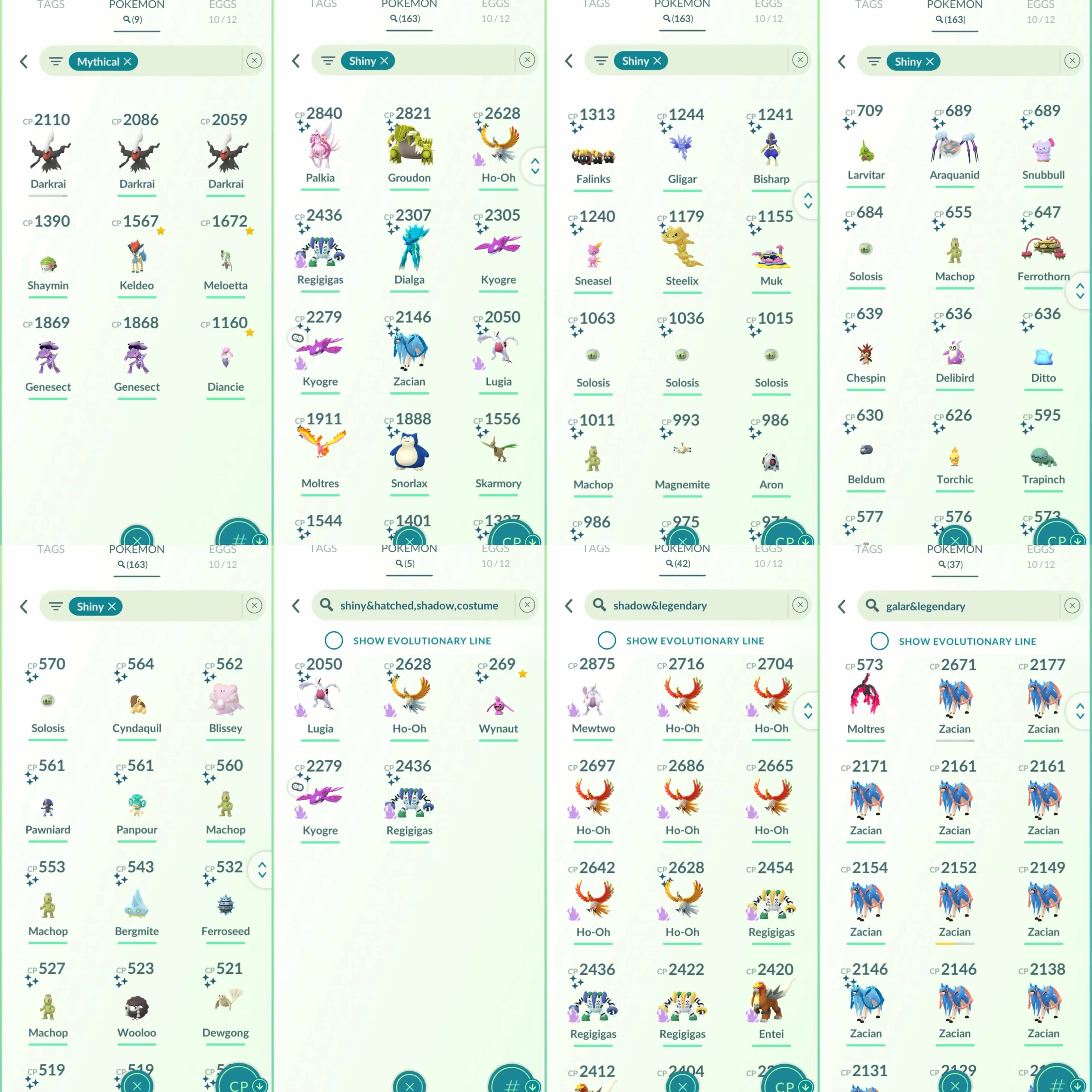 1891 Level 70 Eternatus GMax Charizard Dark Skies BG x6 tradeable Galarian Moltres Lugia100  Shiny Palkia Spacial Rend Shiny Dialga Roar of Time
