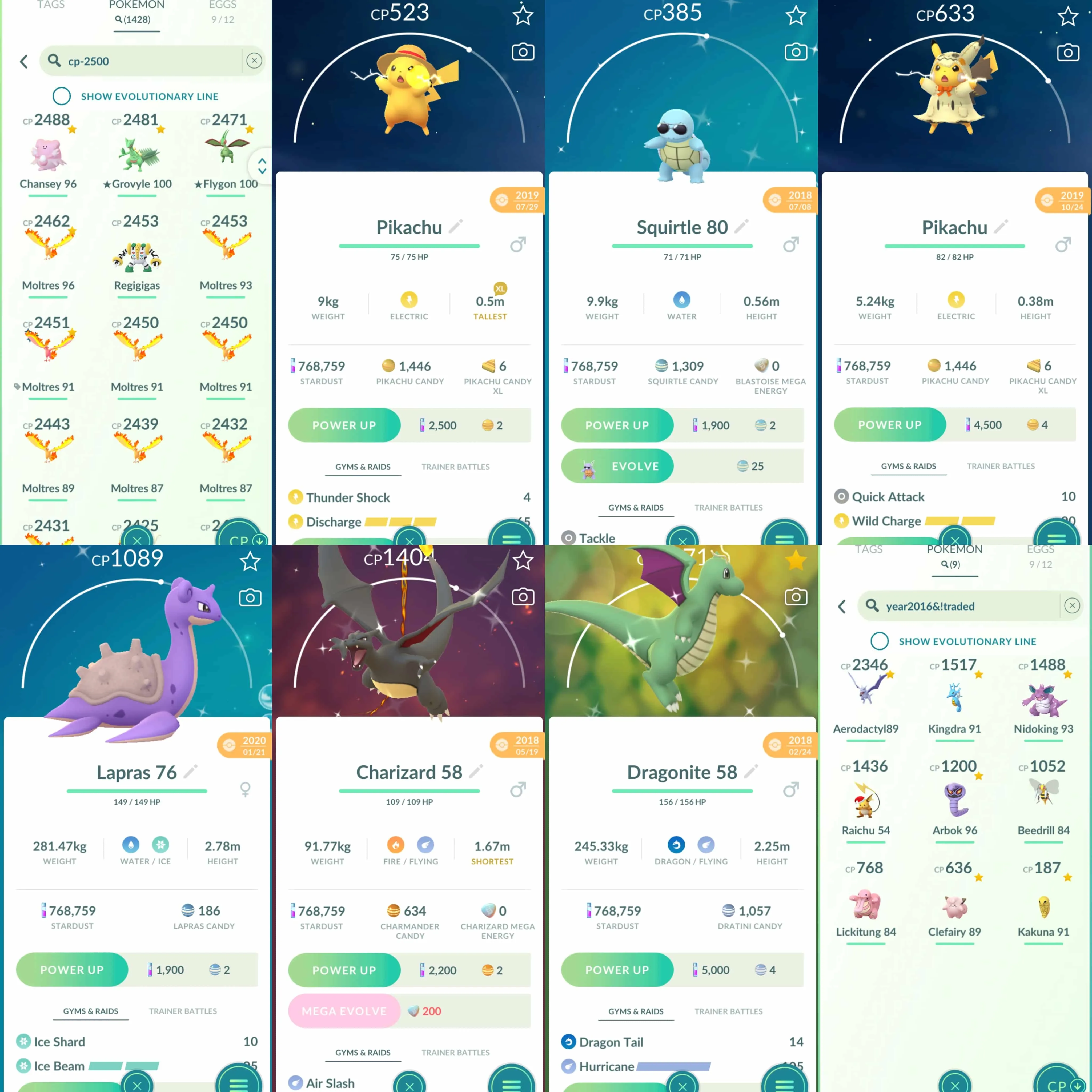 1893 Level 58 2016. Armored Mewtwo 2019 x1 tradeable -Shiny Celebi Quest Non shiny costume tradeable: Pikachu Mimikyu Costume x12, Pikachu Straw Hatx2