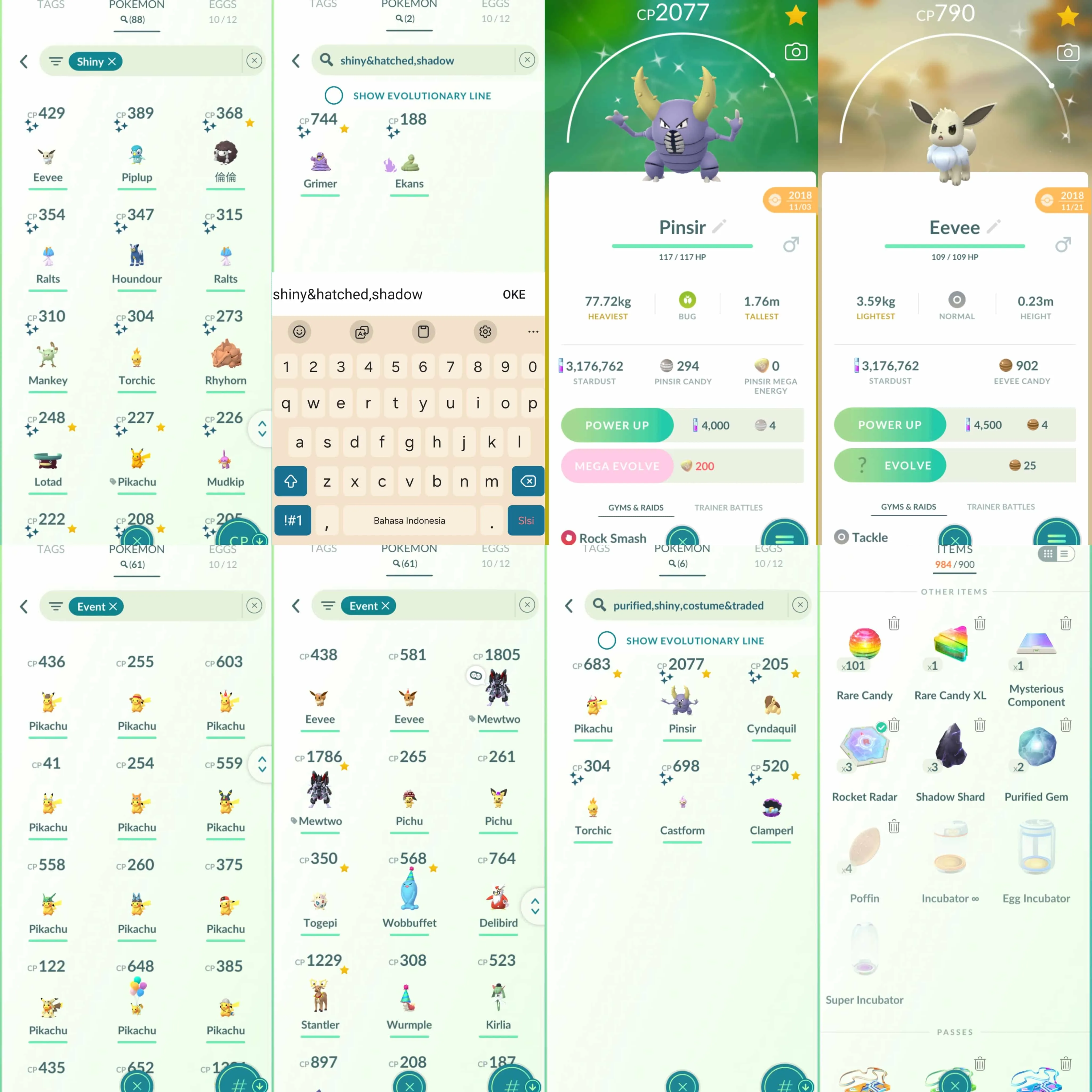 1894 Level 51 2016. Armored Mewtwo 2019 x2 tradeable Shiny Mewtwo Shiny Celebi Non shiny rare: Pikachu Mimikyu Costume Pikachu Lucario Hat