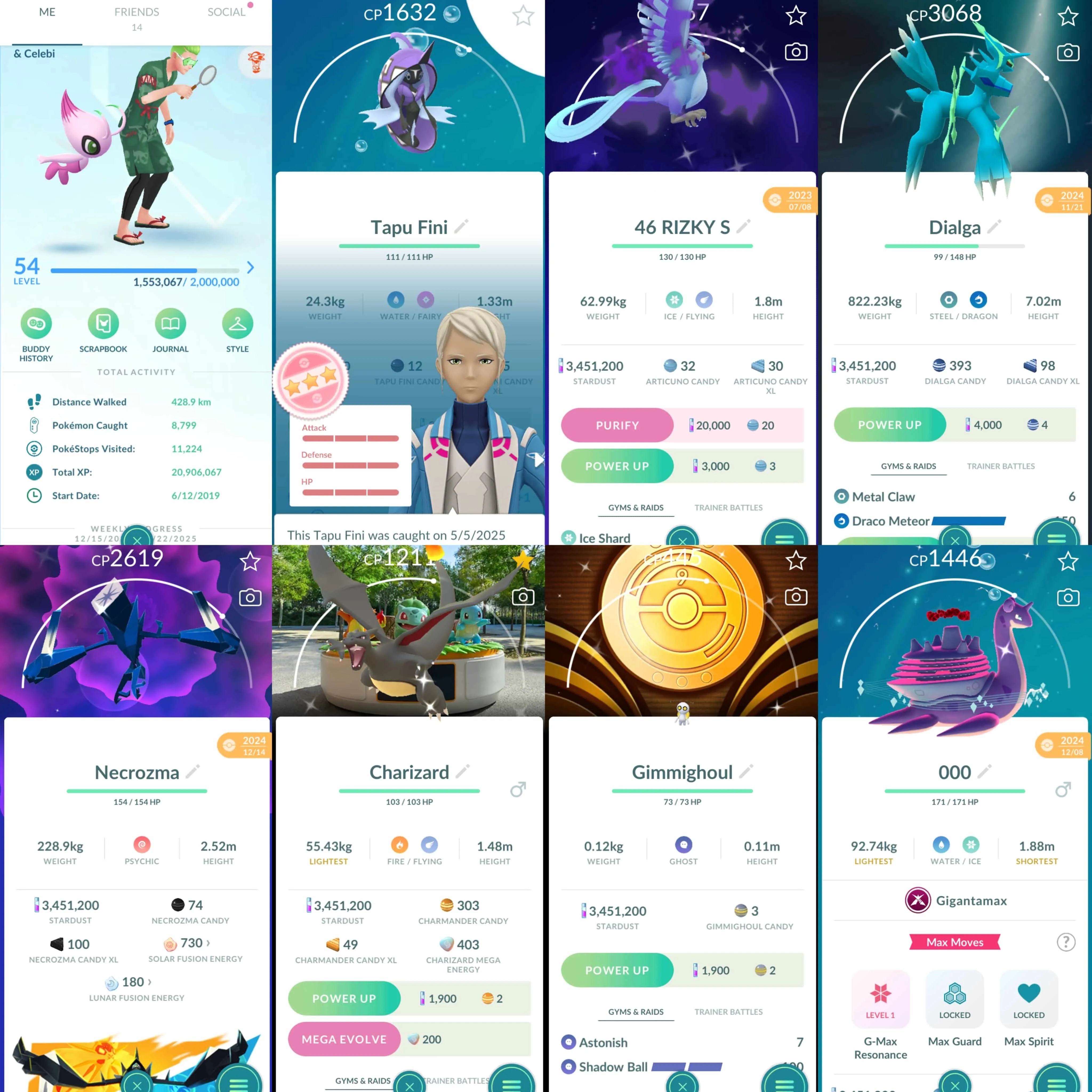 1895 Level 54 2019. Shiny Celebi Shiny Deoxys Def Shiny Dialga Origin Shiny Reshiram Shiny Necrozma Shiny Mega Charizard Osaka BG