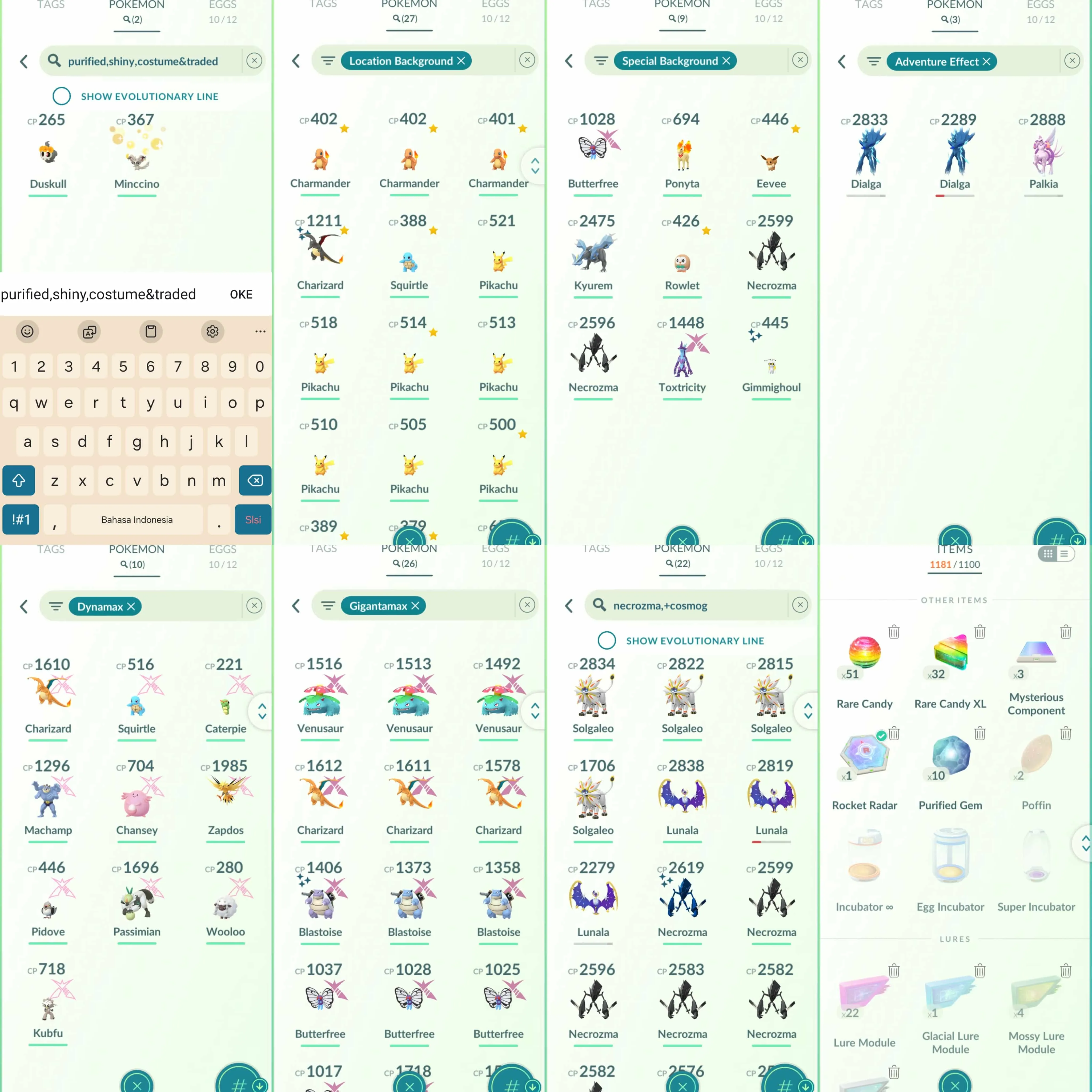 1895 Level 54 2019. Shiny Celebi Shiny Deoxys Def Shiny Dialga Origin Shiny Reshiram Shiny Necrozma Shiny Mega Charizard Osaka BG