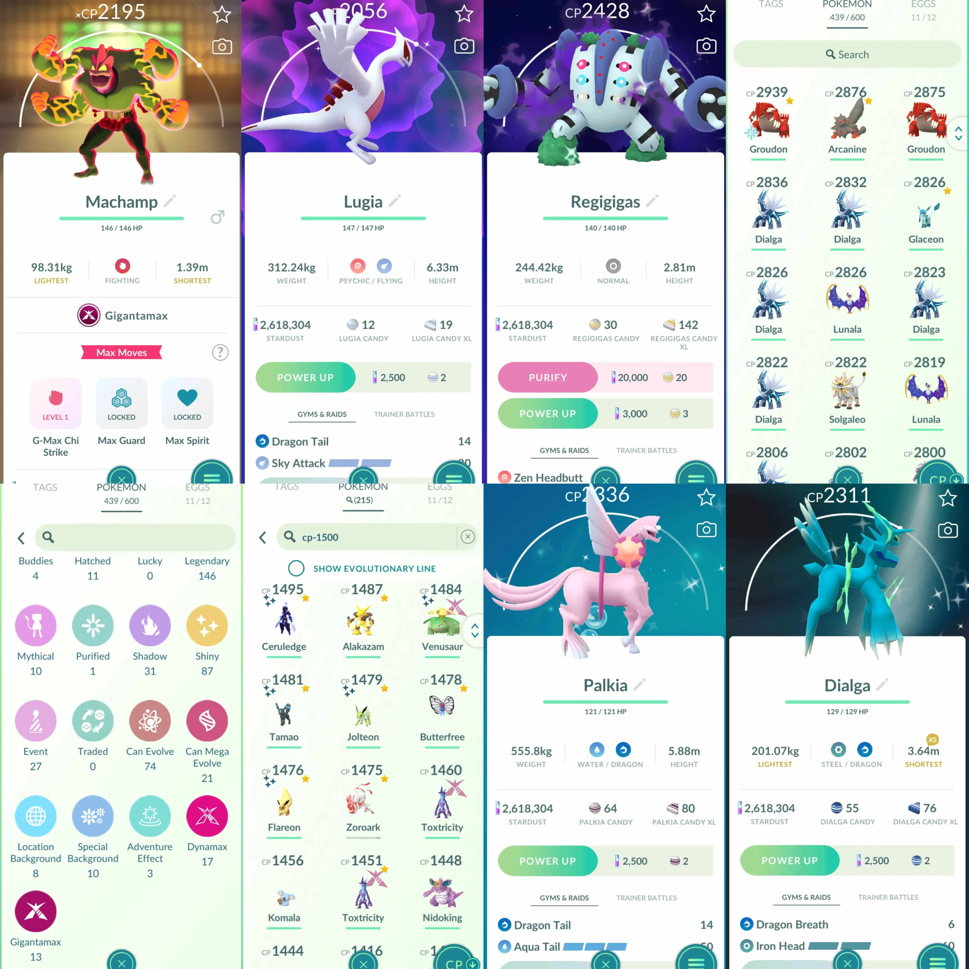 1897 Level 58 Eternatus Shiny Ceruledge Shiny Pikachu Indonesian Jersey Shiny Blacephalon Shiny Dialga and Palkia Origin Forme Shiny GMax Venusaur