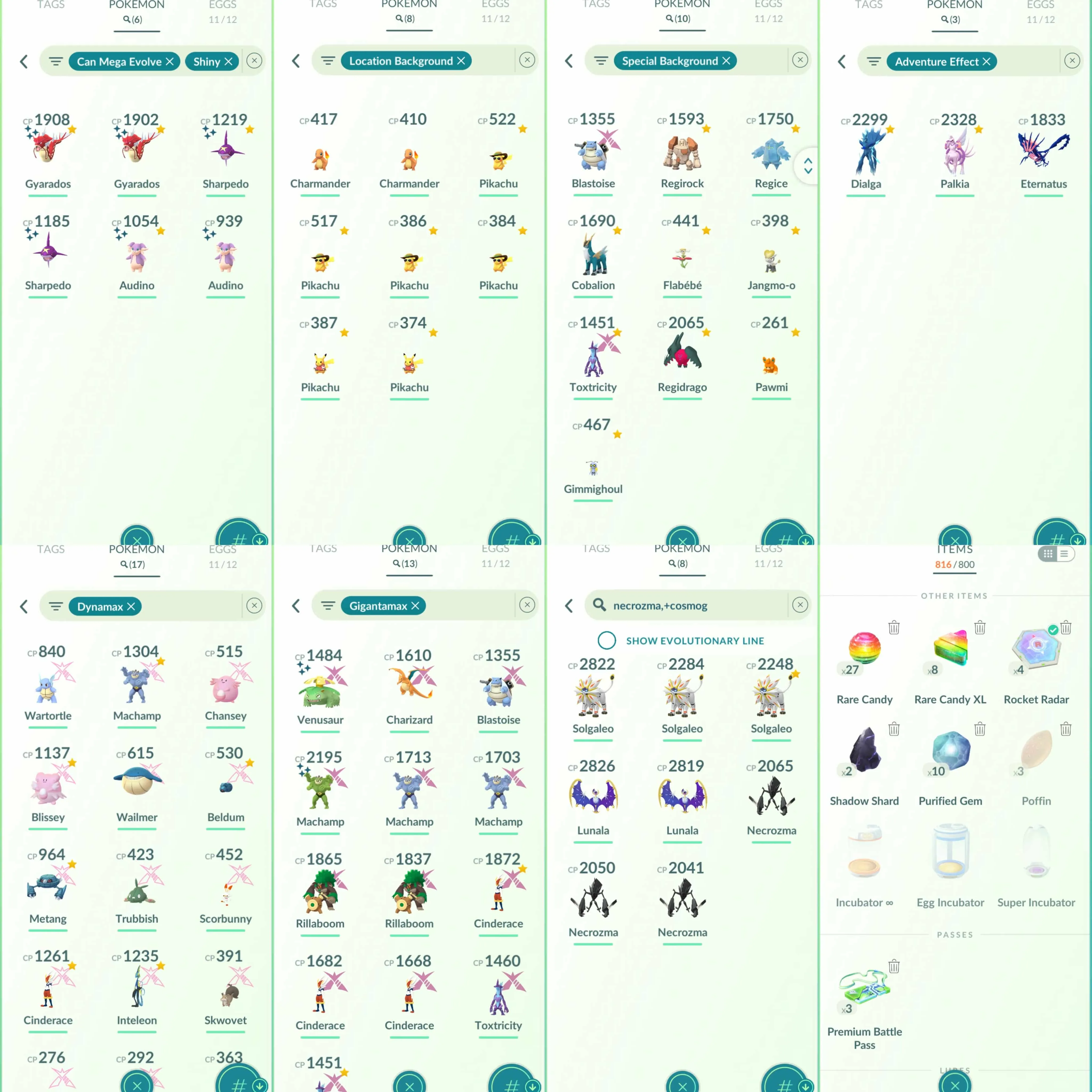 1897 Level 58 Eternatus Shiny Ceruledge Shiny Pikachu Indonesian Jersey Shiny Blacephalon Shiny Dialga and Palkia Origin Forme Shiny GMax Venusaur