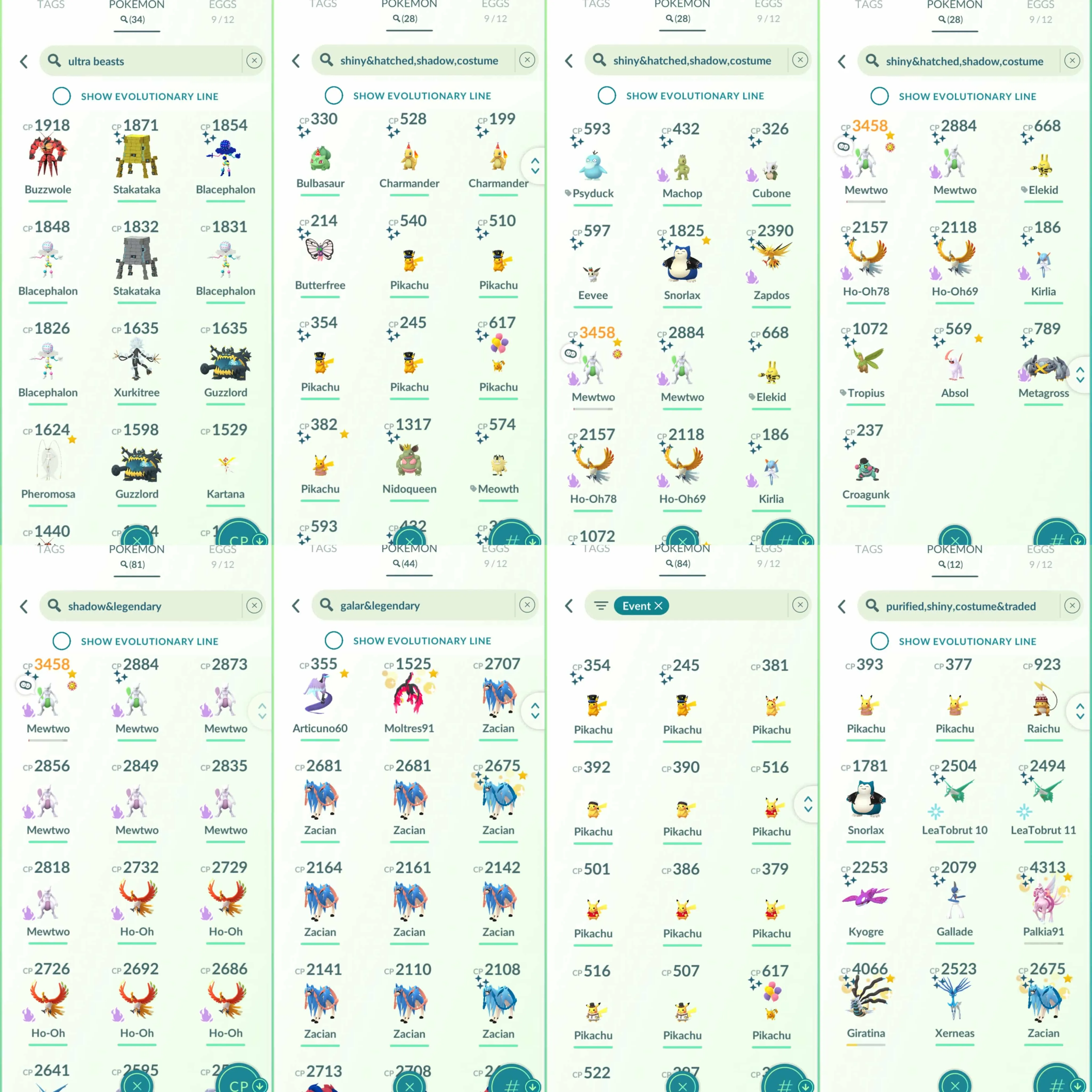 1901 Level 71 Shiny Shadow Mewtwo Shiby Deoxys Normal-Atk-Def-Spd  Shiny Dusk Mane Necrozma Shundo Mega Metagross Shiny Mega Lucario Shundo Dratini