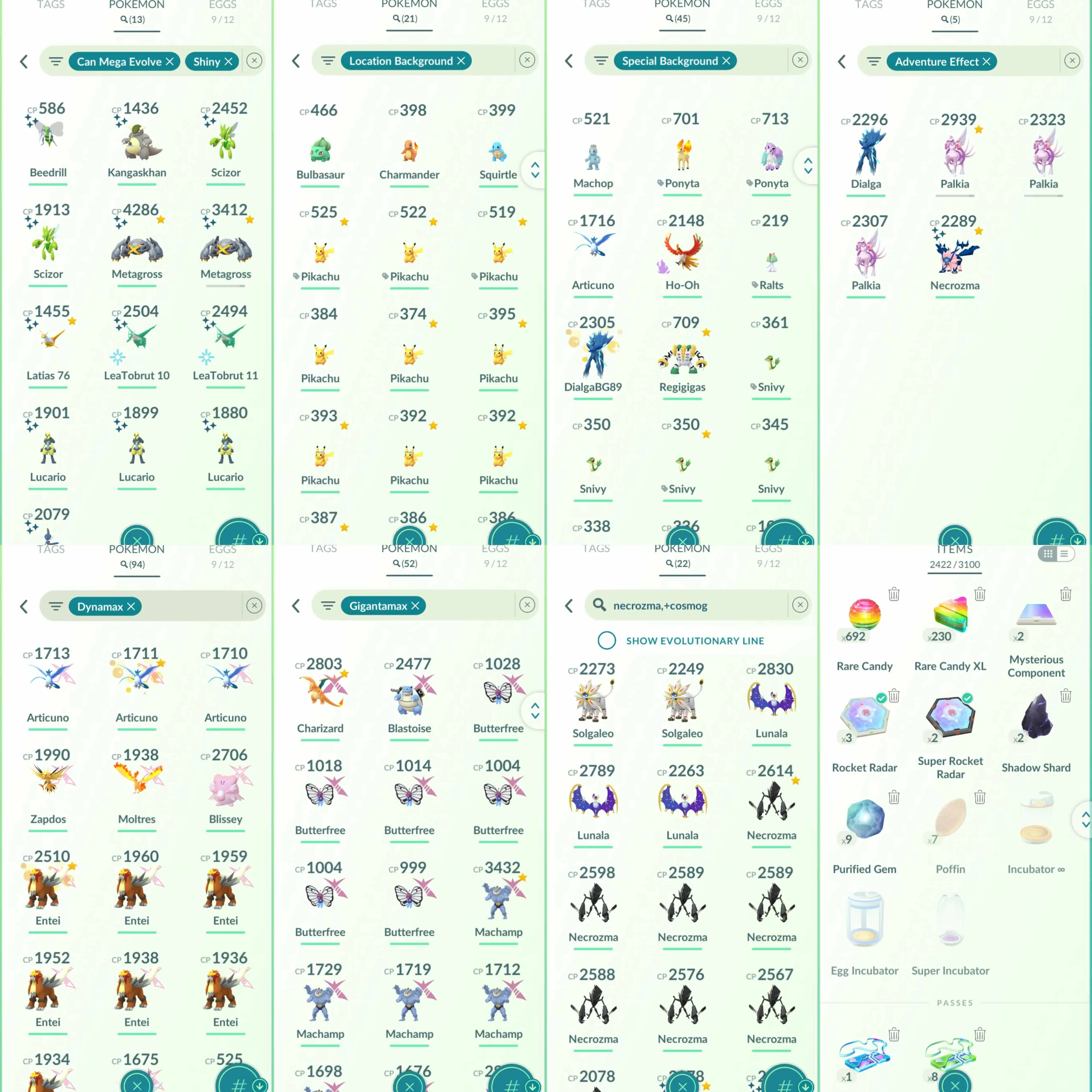 1901 Level 71 Shiny Shadow Mewtwo Shiby Deoxys Normal-Atk-Def-Spd  Shiny Dusk Mane Necrozma Shundo Mega Metagross Shiny Mega Lucario Shundo Dratini