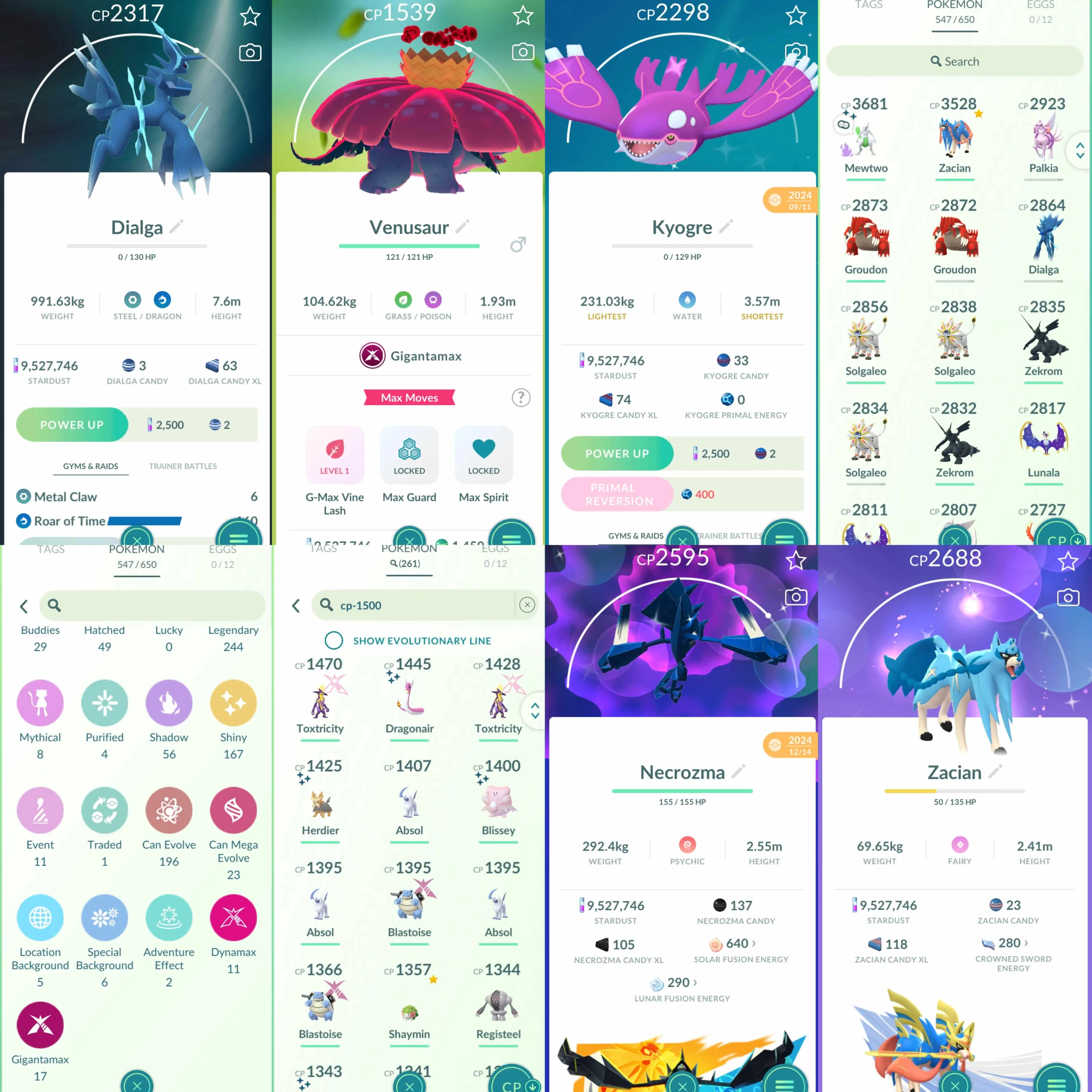 1903 Level 70 Meloetta100 Zacian100 Shiny Shadow Mewtwo Shiny Rayquaza Shiny Dialga Origin Shiny Palkia Origin Shiny Mega Venusaur