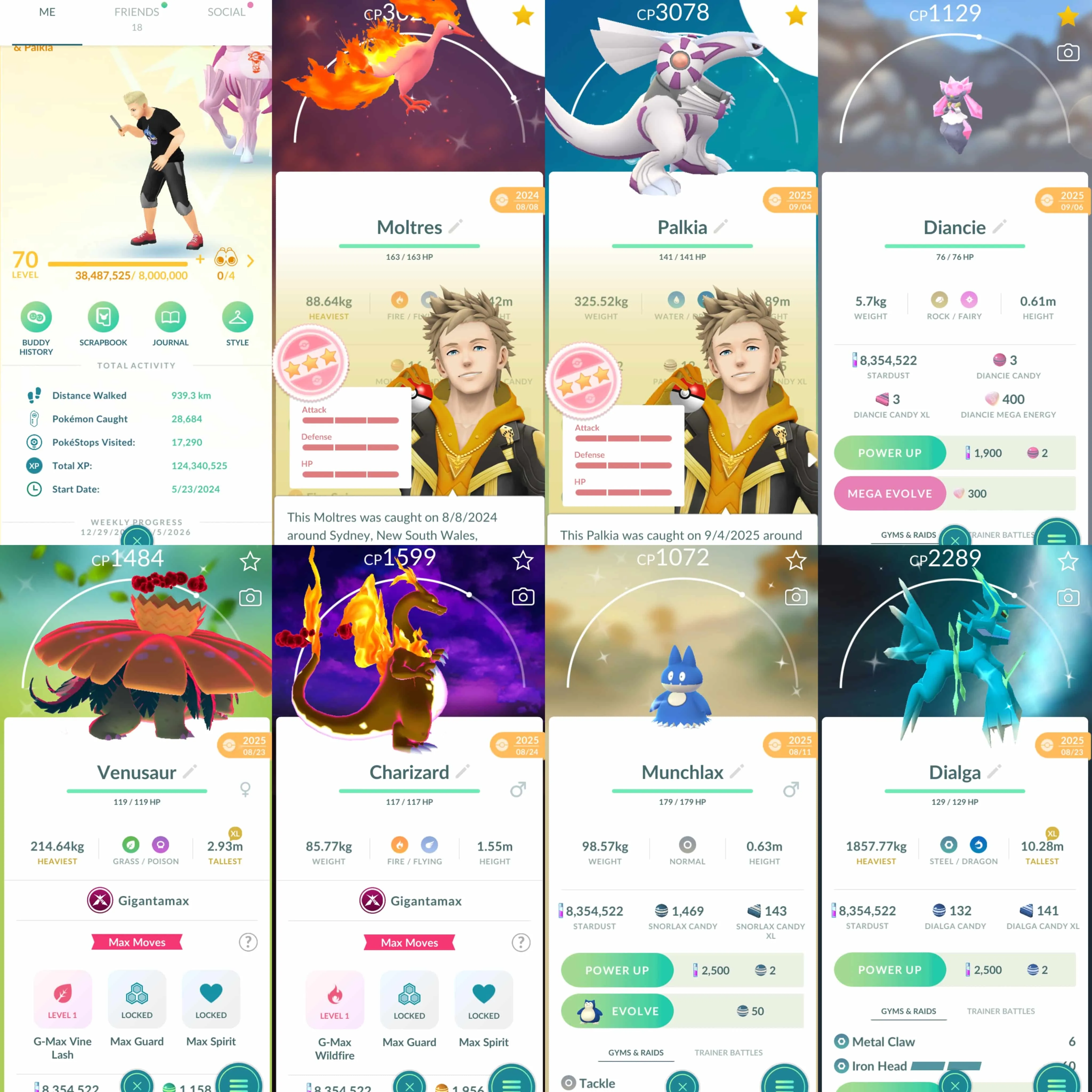 1908Level 70 Eternatus Team Medallion ready to change team Shundo Moltres Shiny GMax Mega Venusaur Shiny EeveeBG Shiny Dialga and Palkia Origin Forme 