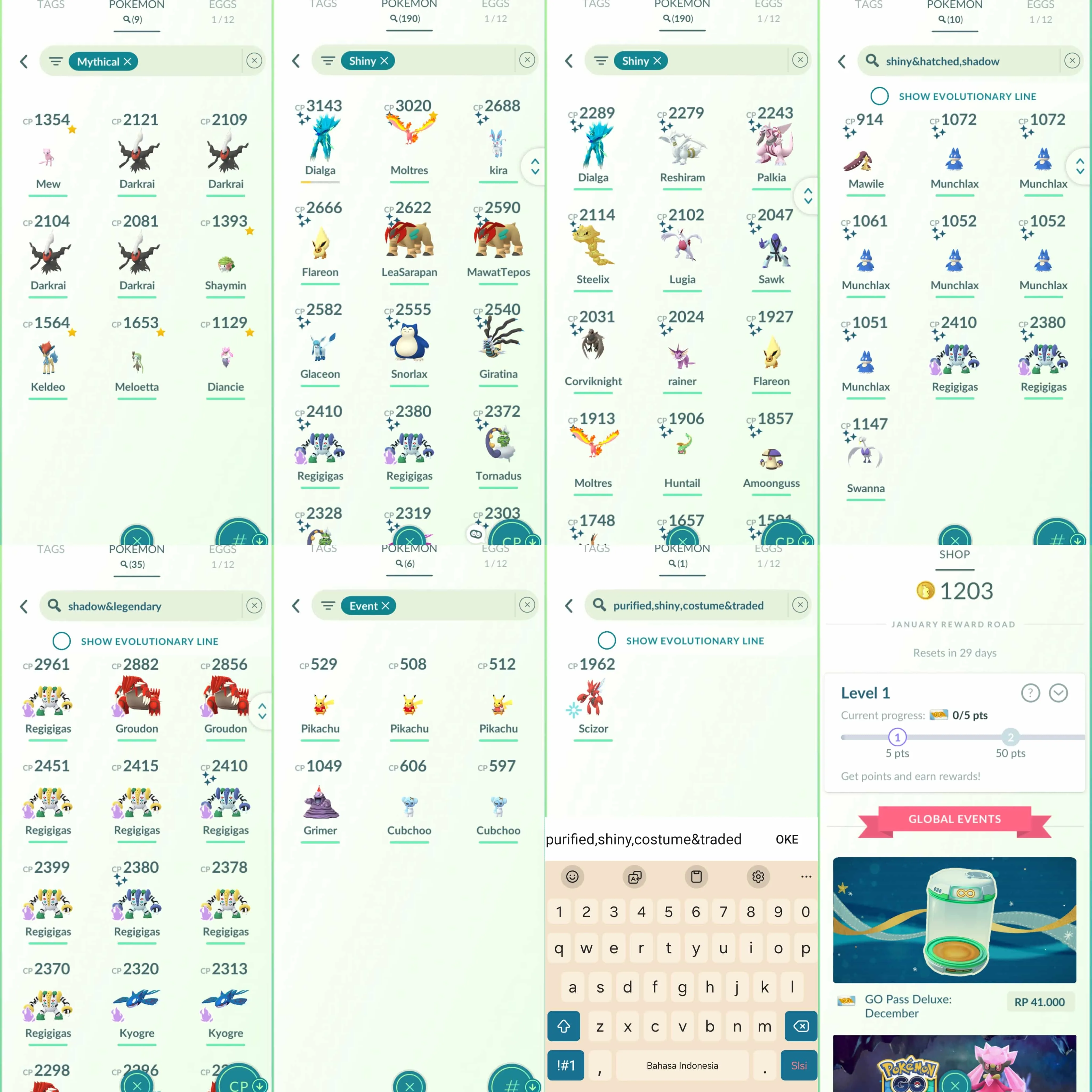 1908Level 70 Eternatus Team Medallion ready to change team Shundo Moltres Shiny GMax Mega Venusaur Shiny EeveeBG Shiny Dialga and Palkia Origin Forme 
