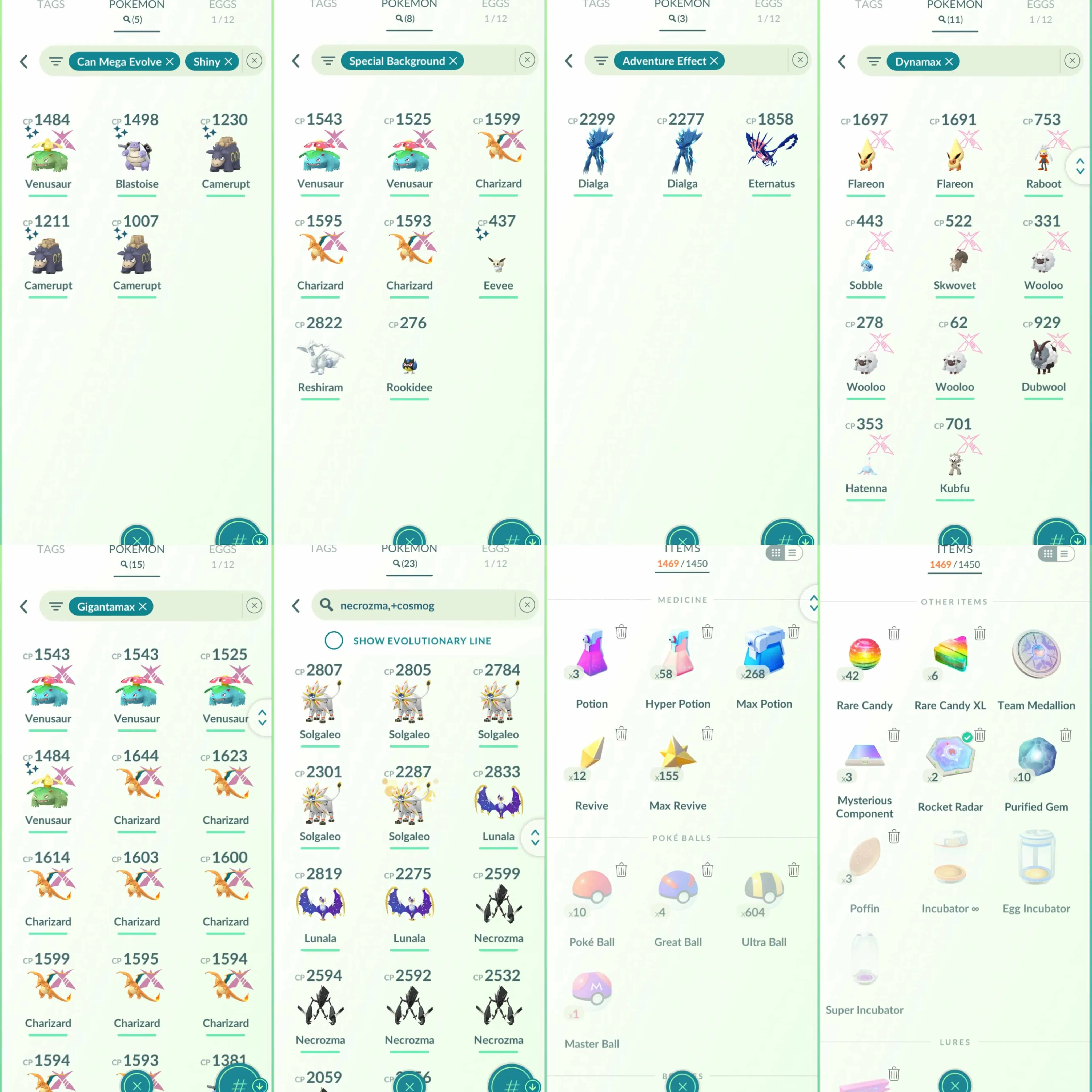 1908Level 70 Eternatus Team Medallion ready to change team Shundo Moltres Shiny GMax Mega Venusaur Shiny EeveeBG Shiny Dialga and Palkia Origin Forme 