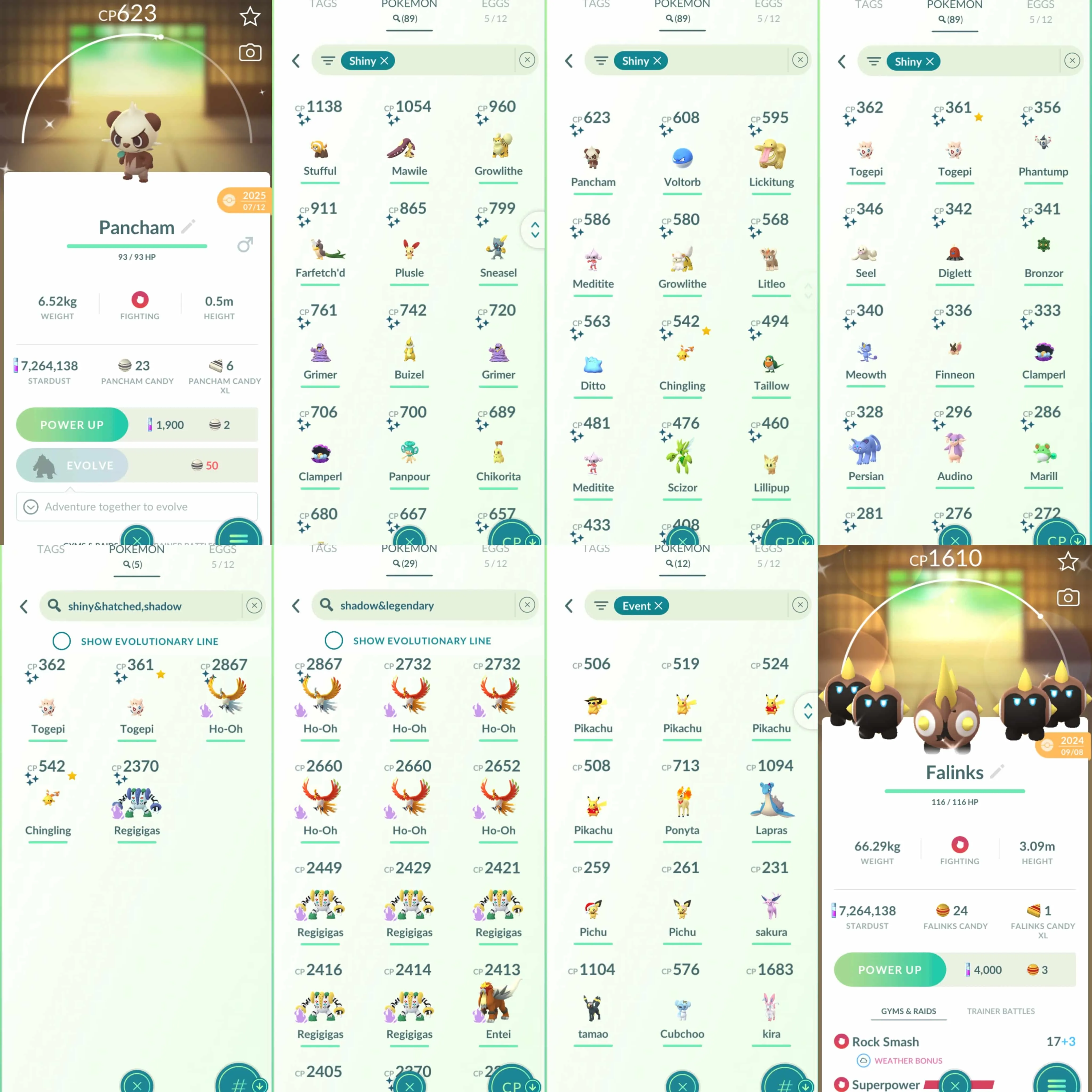 1910 Level 70 Eternatus Rare Shadow Groudon100 Regigigas100 Shiny Dialga Origin Roar of Time Shiny Palkia Origin  Shiny Mega Mawile