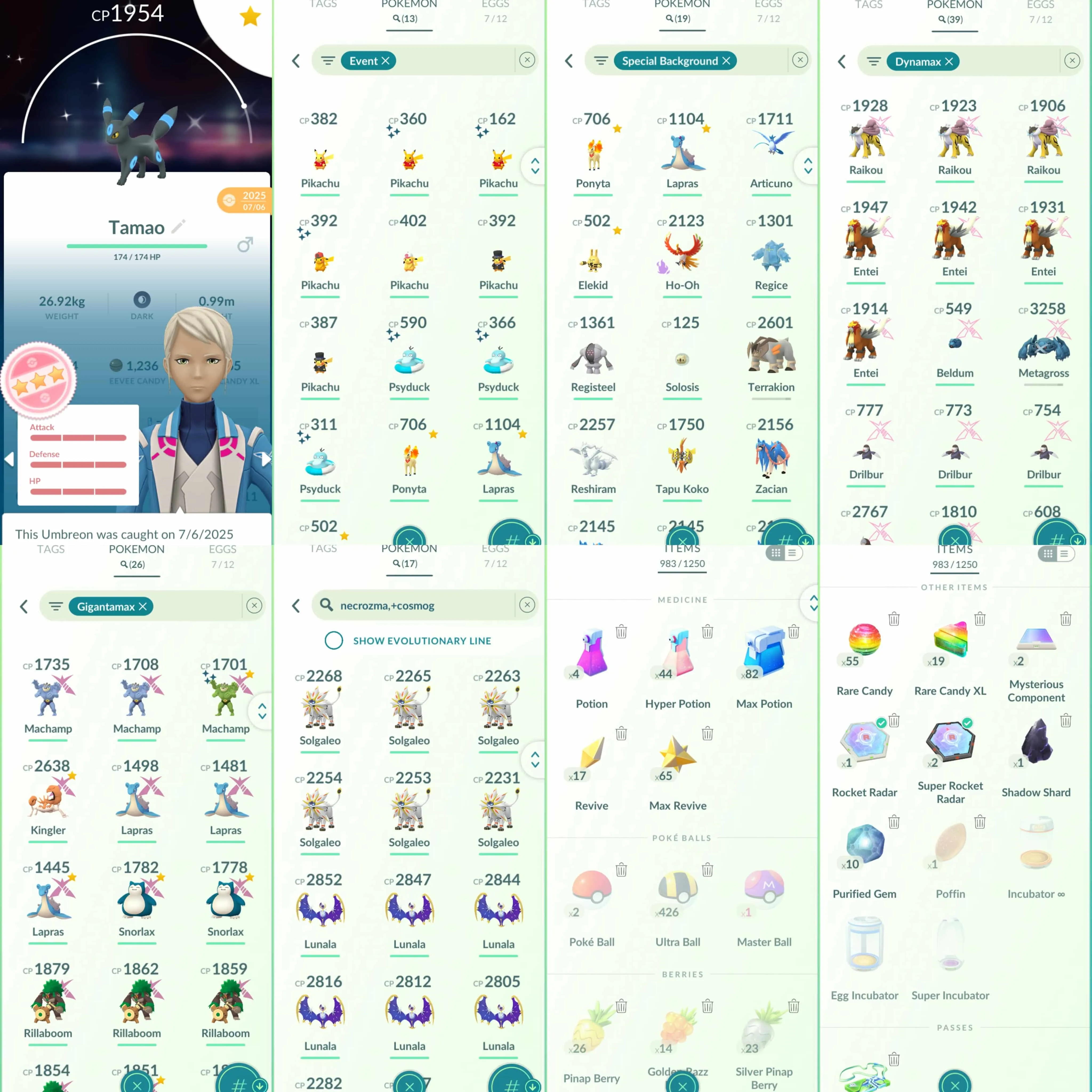 1911 Level 70 Suicune100 Shiny Rayquaza Shiny Pikachu Indonesian Jersey Shiny GMax Machamp Shiny Mega Absol Shundo Sylveon Shundo Espeon