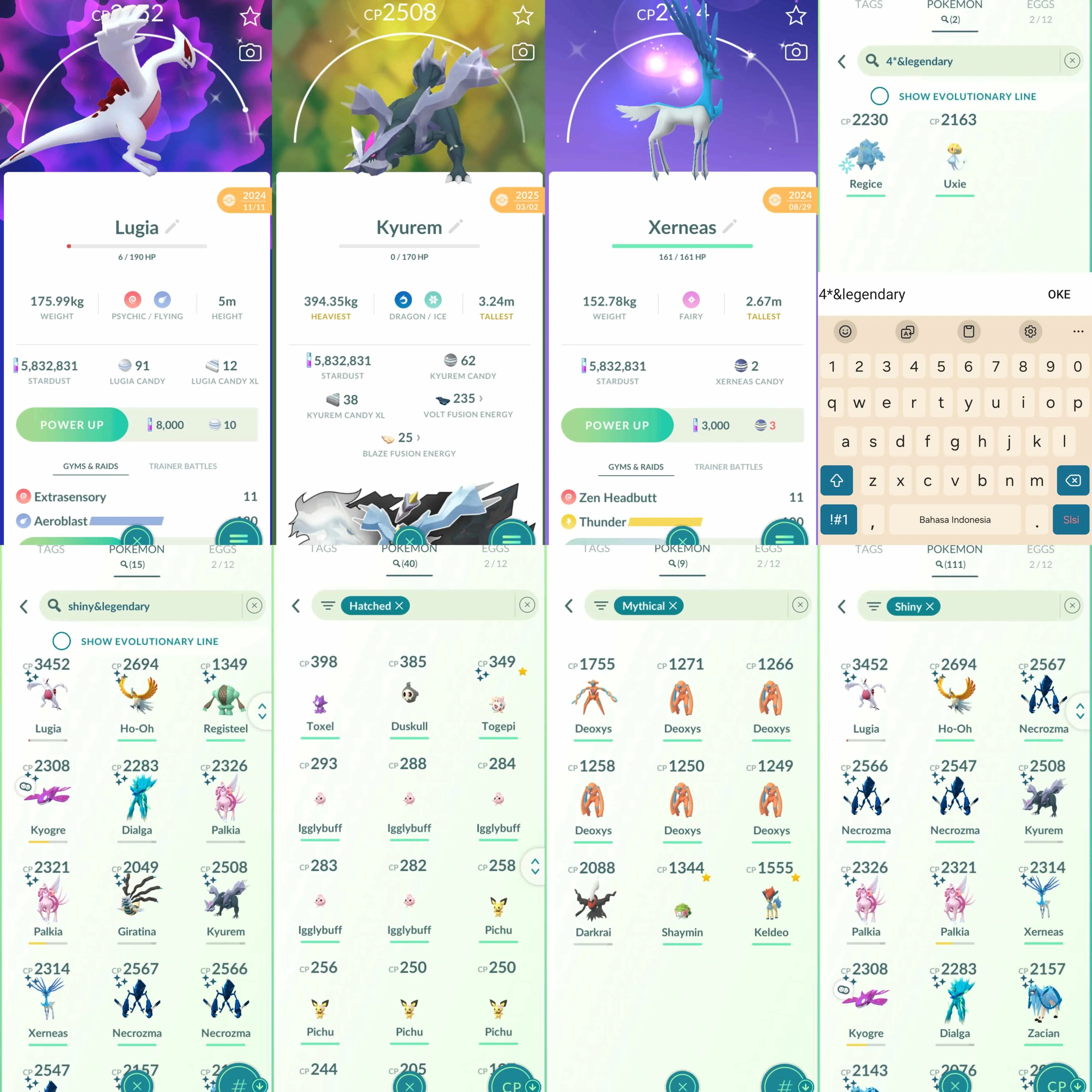 1915 Level 70 Eternatus Shiny Mega GMax Charizard Shiny Registeel BG Shiny Palkia-Dialga Origin Forme Shiny Pikachu Indonesian Jersey 